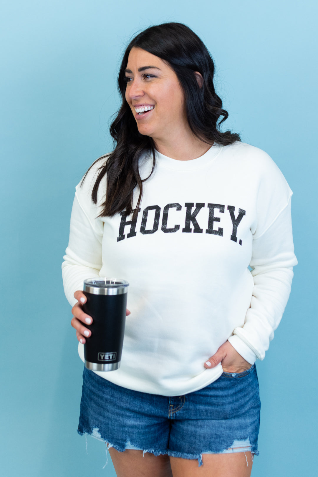 Load image into Gallery viewer, Hockey Graphic Sweatshirt
