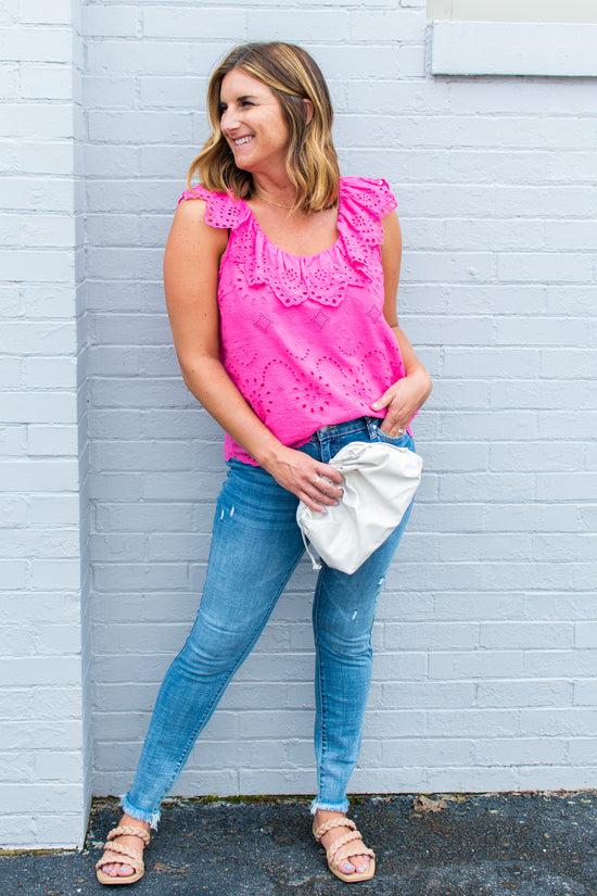 Kelsea Eyelet Top | FINAL SALE