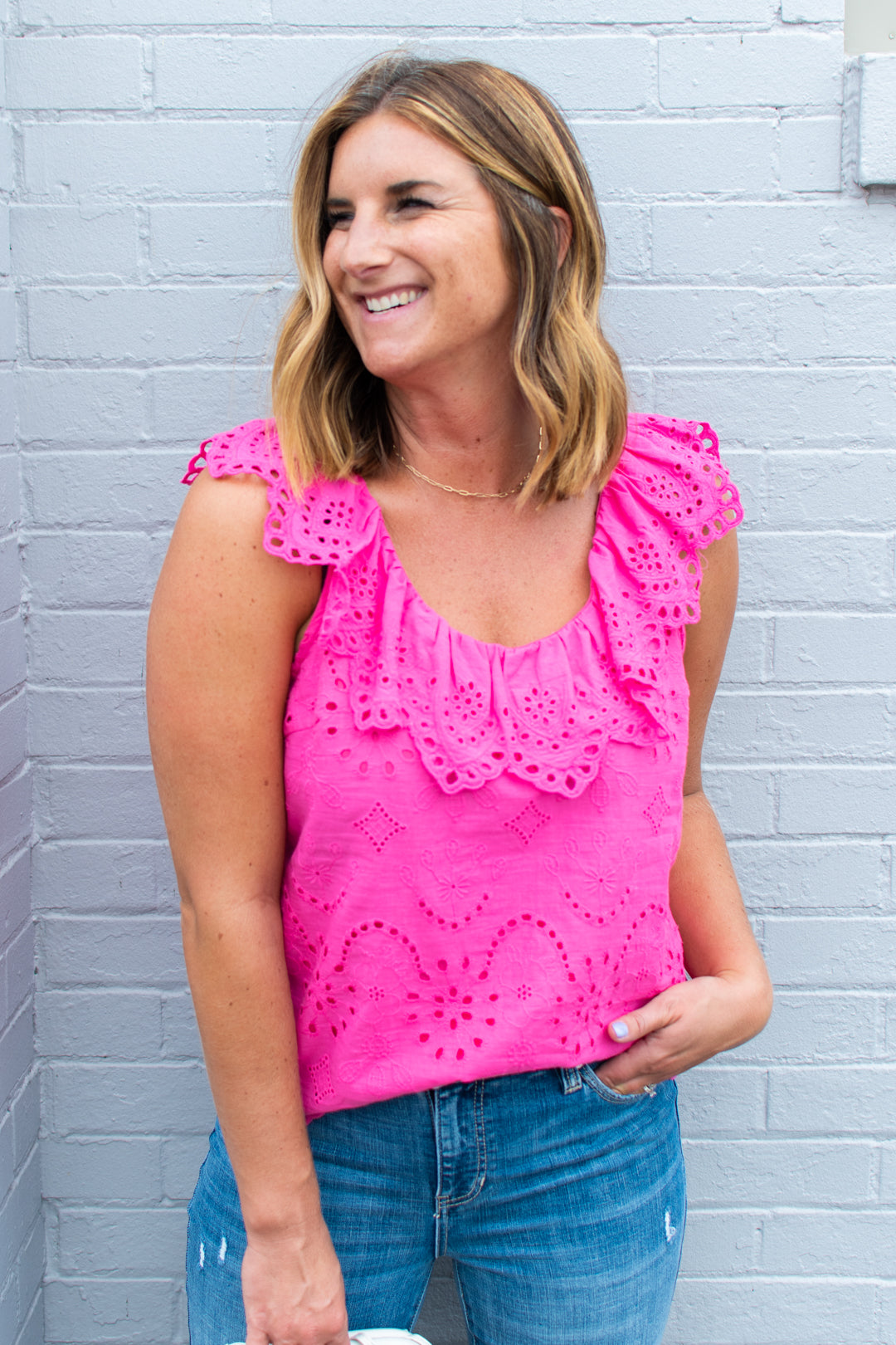 Kelsea Eyelet Top | FINAL SALE