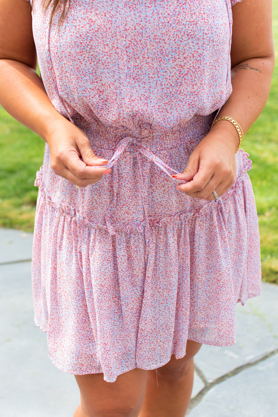 Payton Tie Neck Mini Dress | FINAL SALE