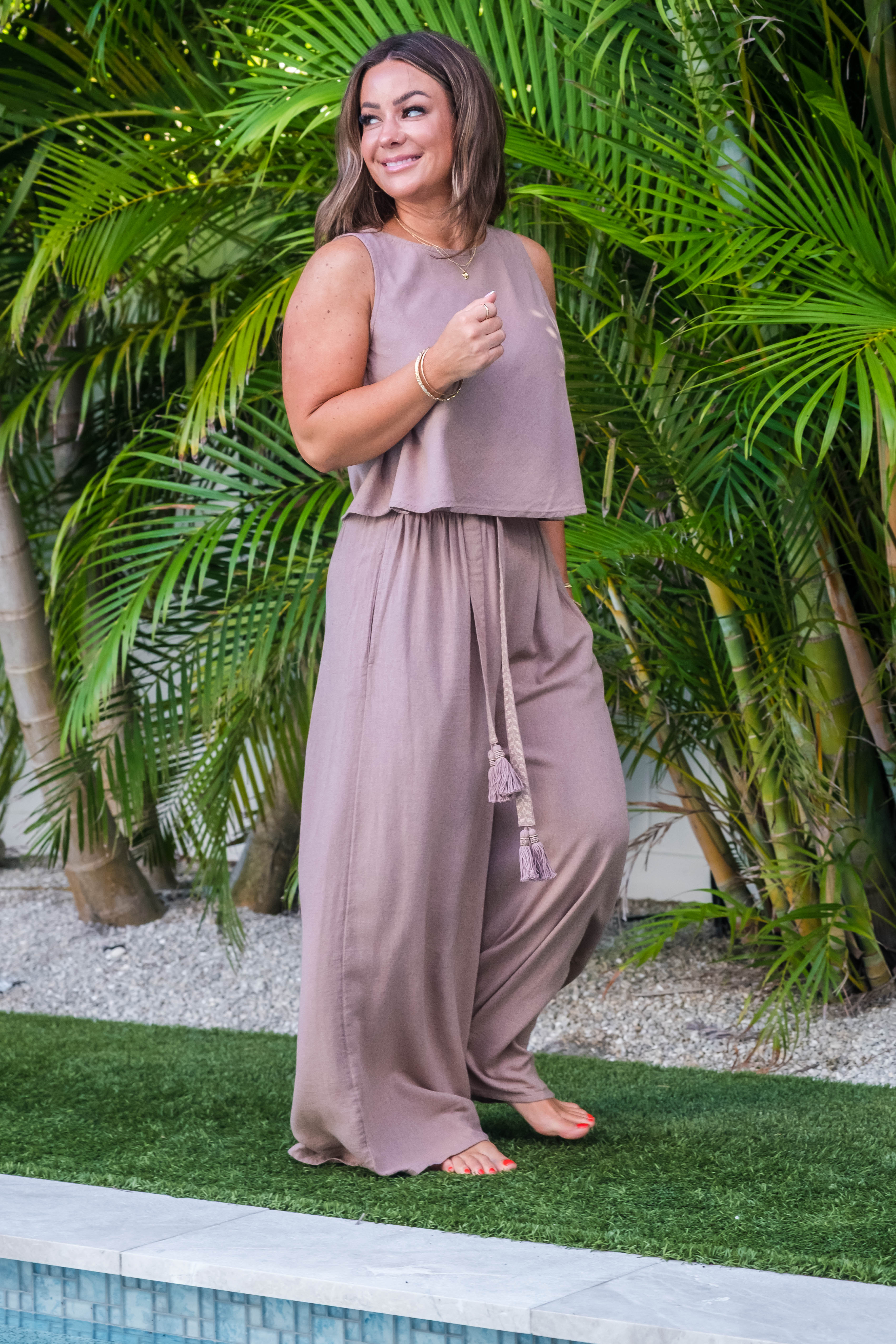 Golden Sands Wide Leg Pants