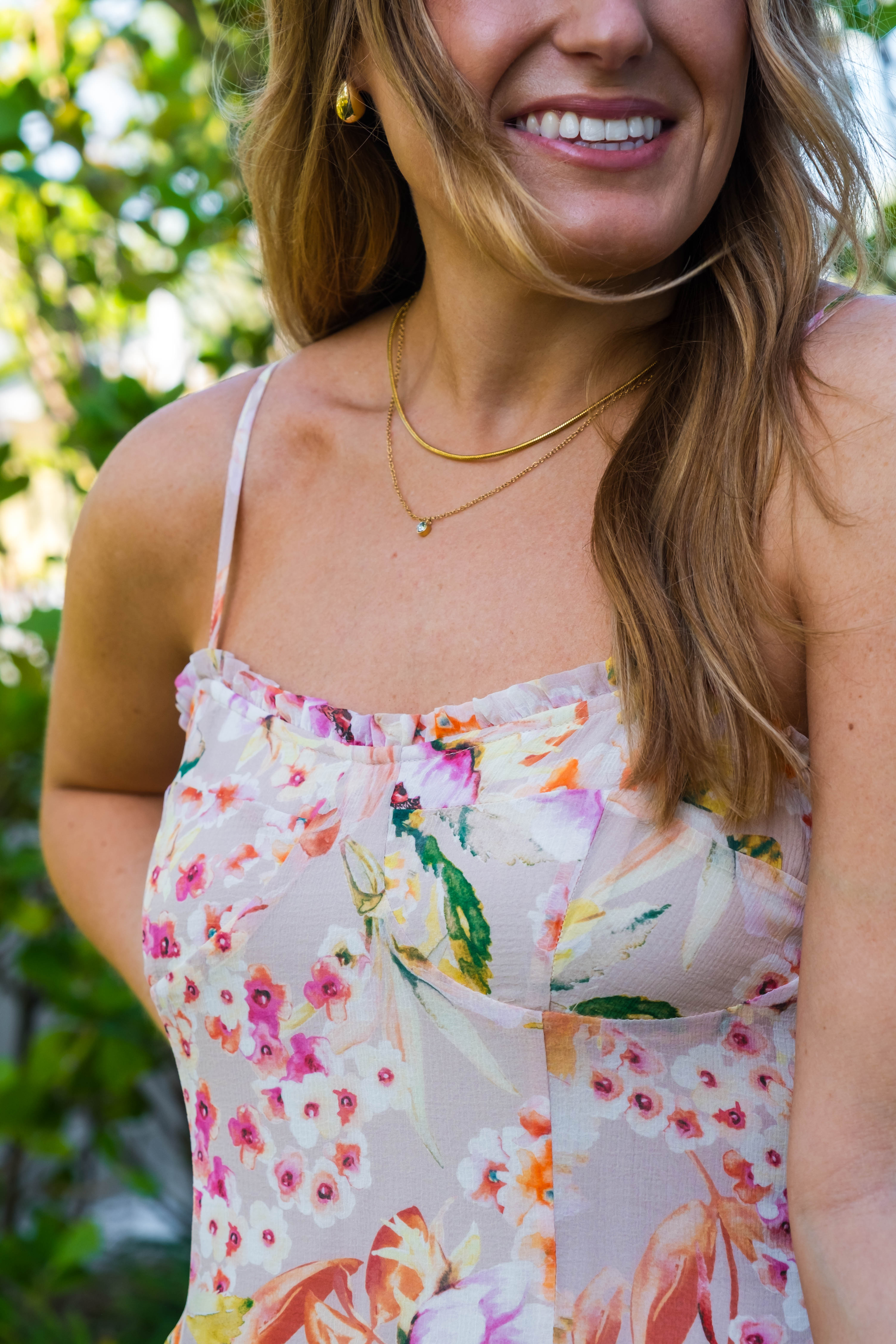 Zoe Floral Midi Dress