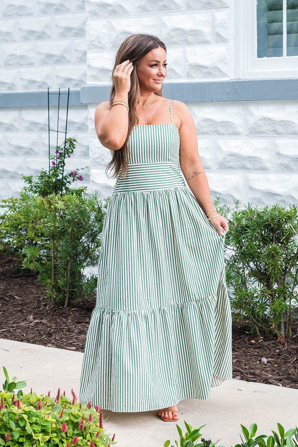 THML Kora Drop Waist Maxi Dress
