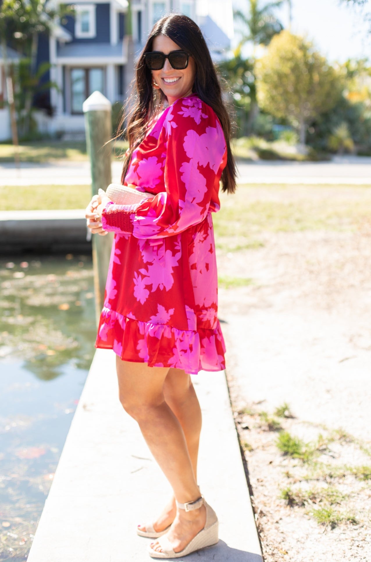 Amore' Long Sleeve Belted Dress