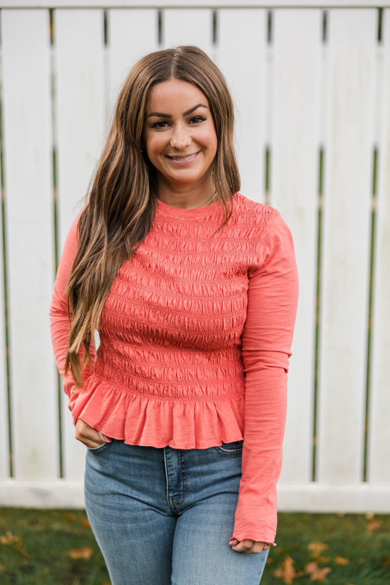 Synda Smocked Top
