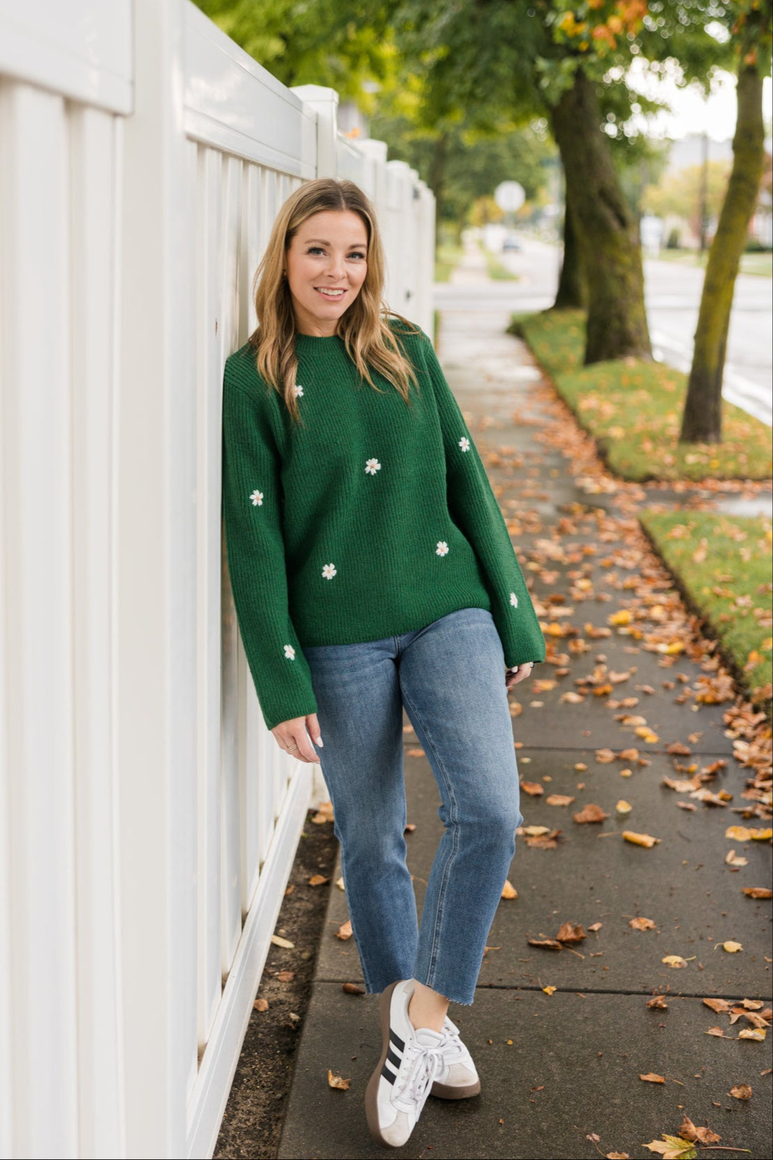 Mia Flower Sweater