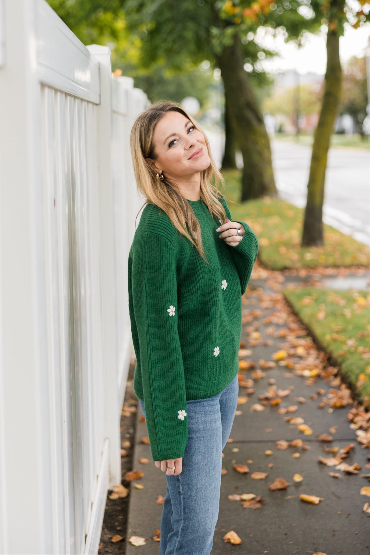 Mia Flower Sweater