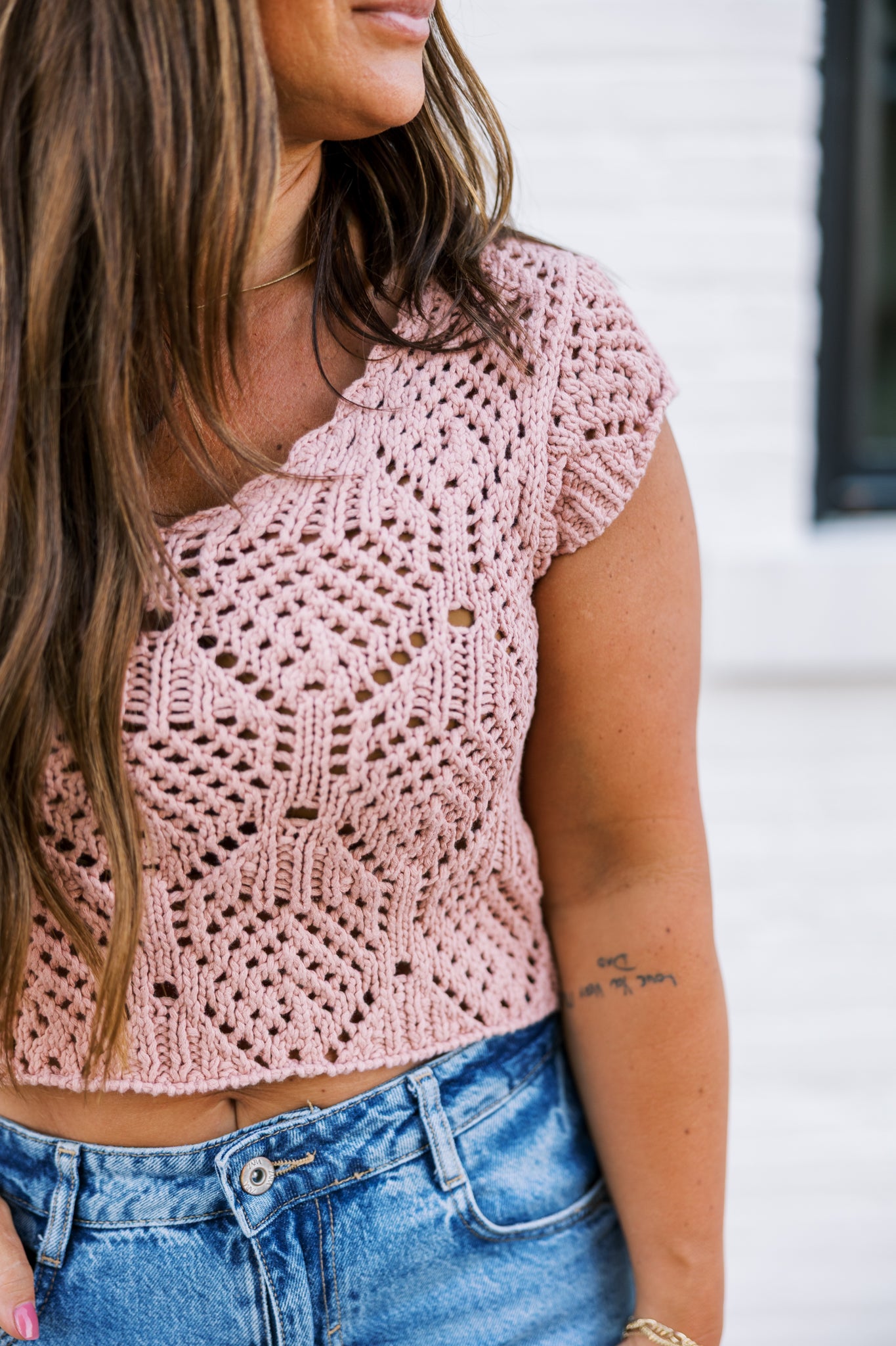 Meredith Crochet Top