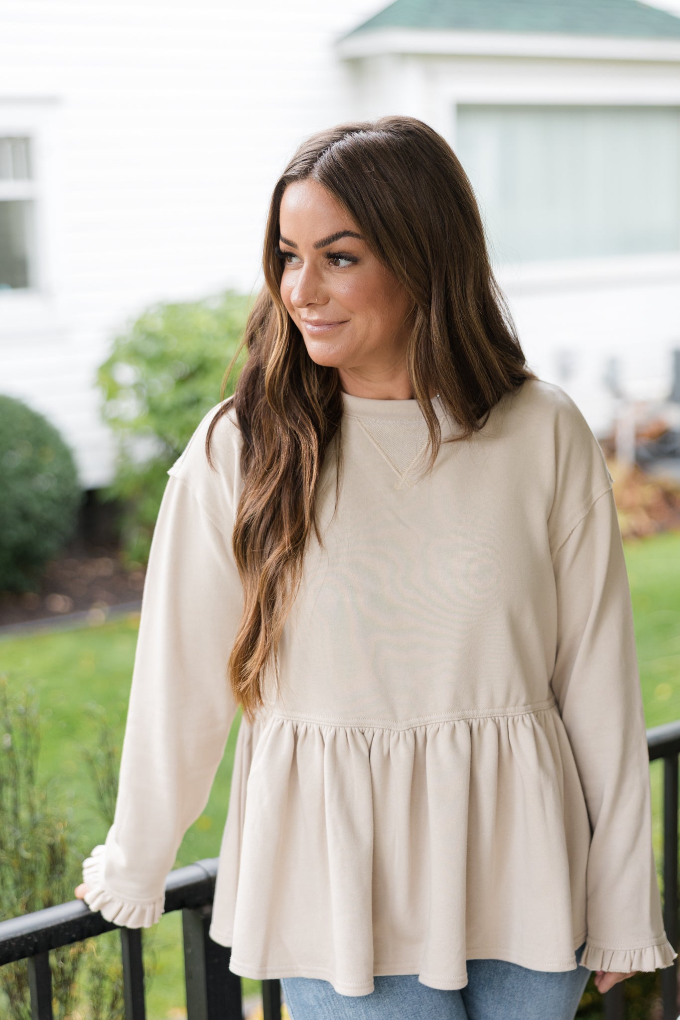 Jayden Peplum Sweatshirt