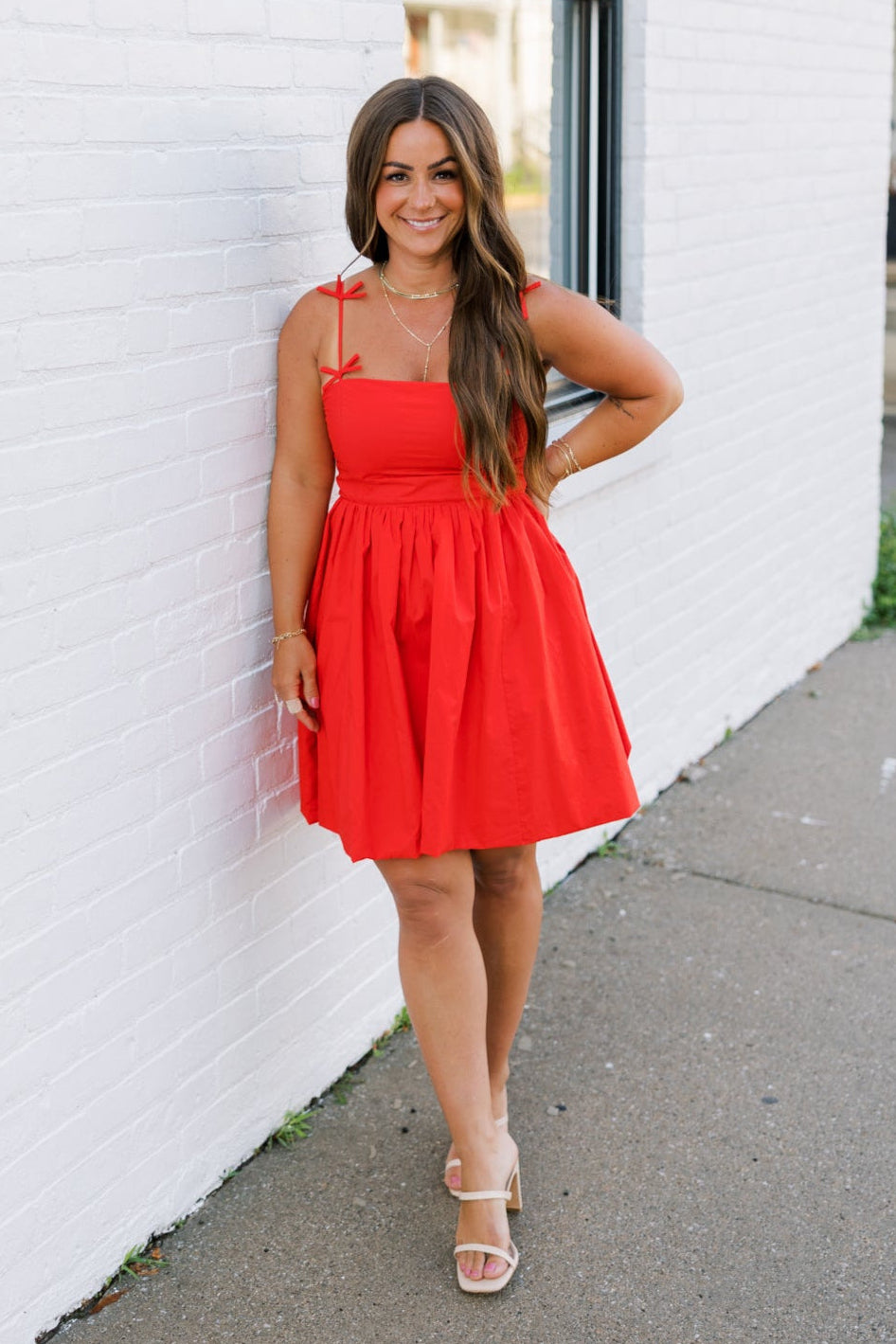 Bow Sleeve Mini Dress | FINAL SALE