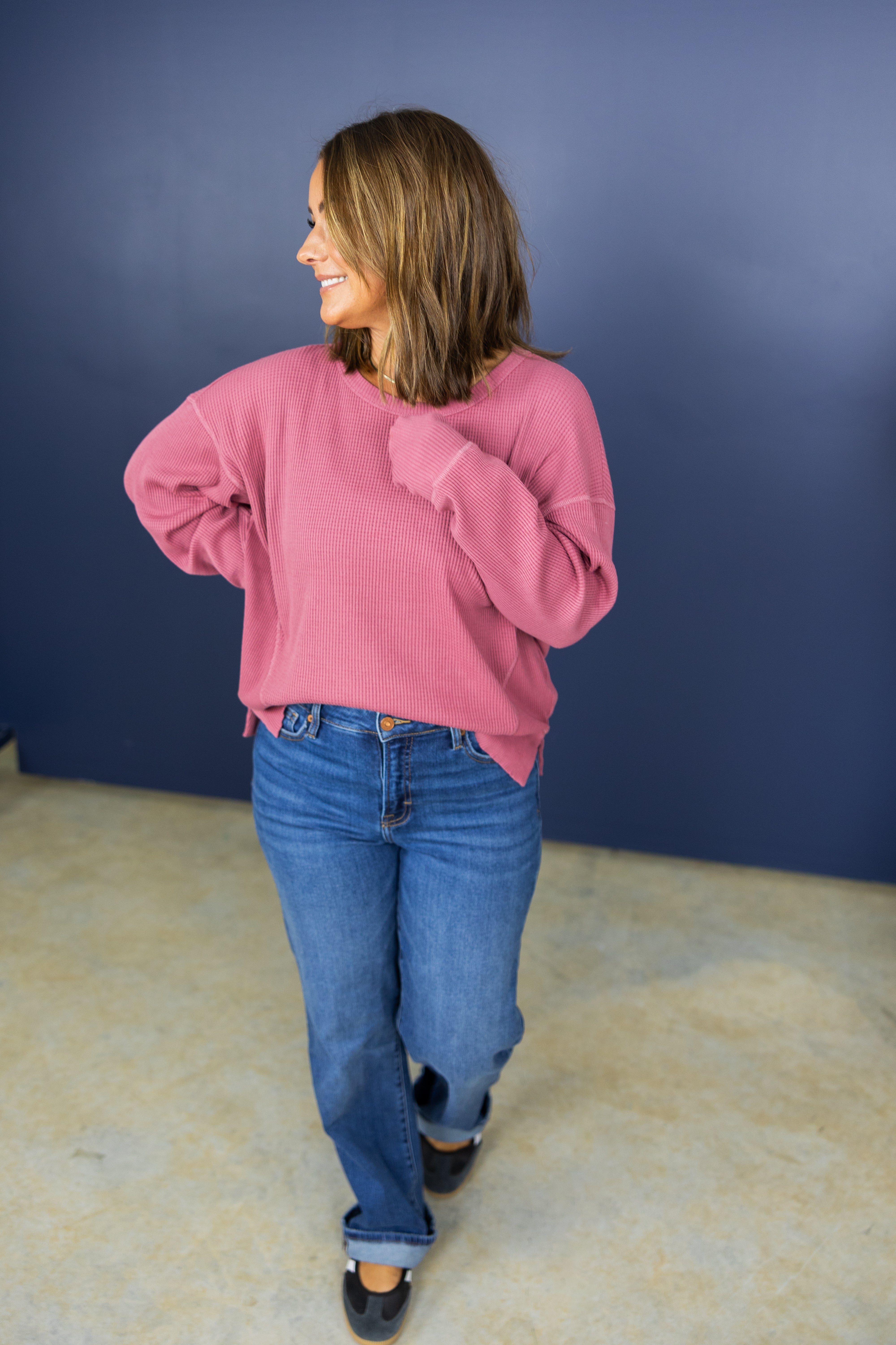 Homebody Waffle Knit Pullover