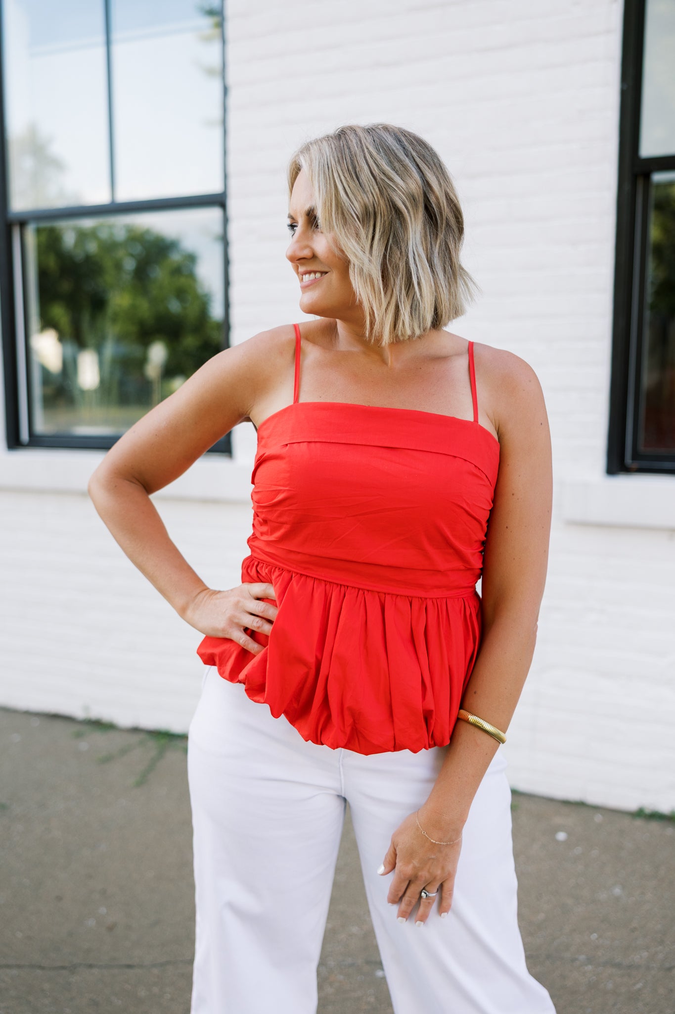 Bailey Bubble Hem Tank
