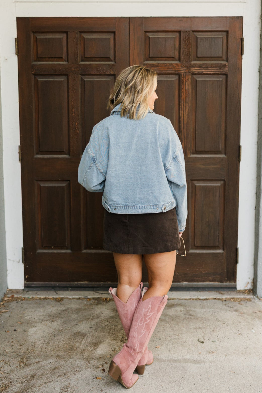 Ava Brown Mini Skirt