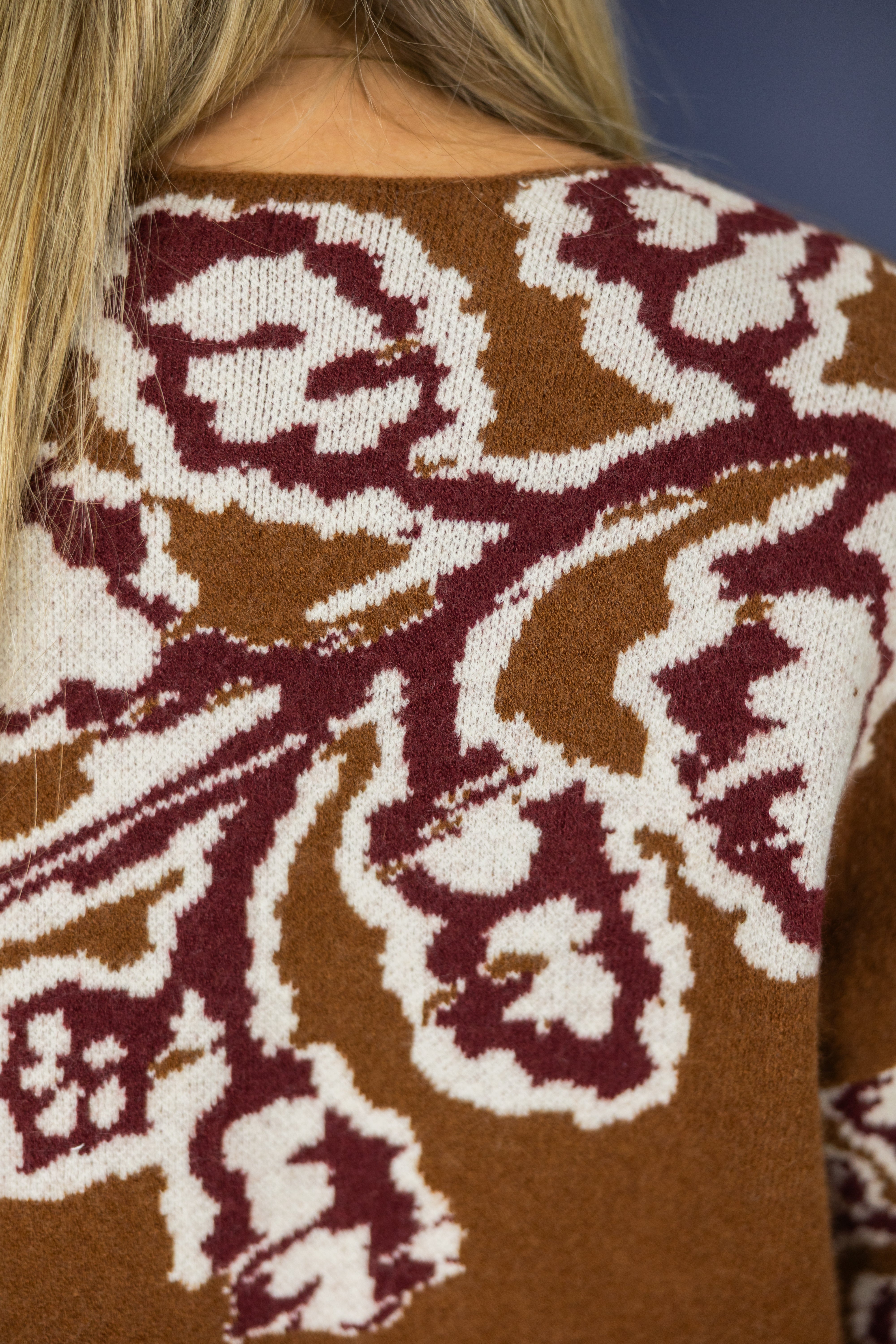 Marcella Floral Bell Sleeve Sweater