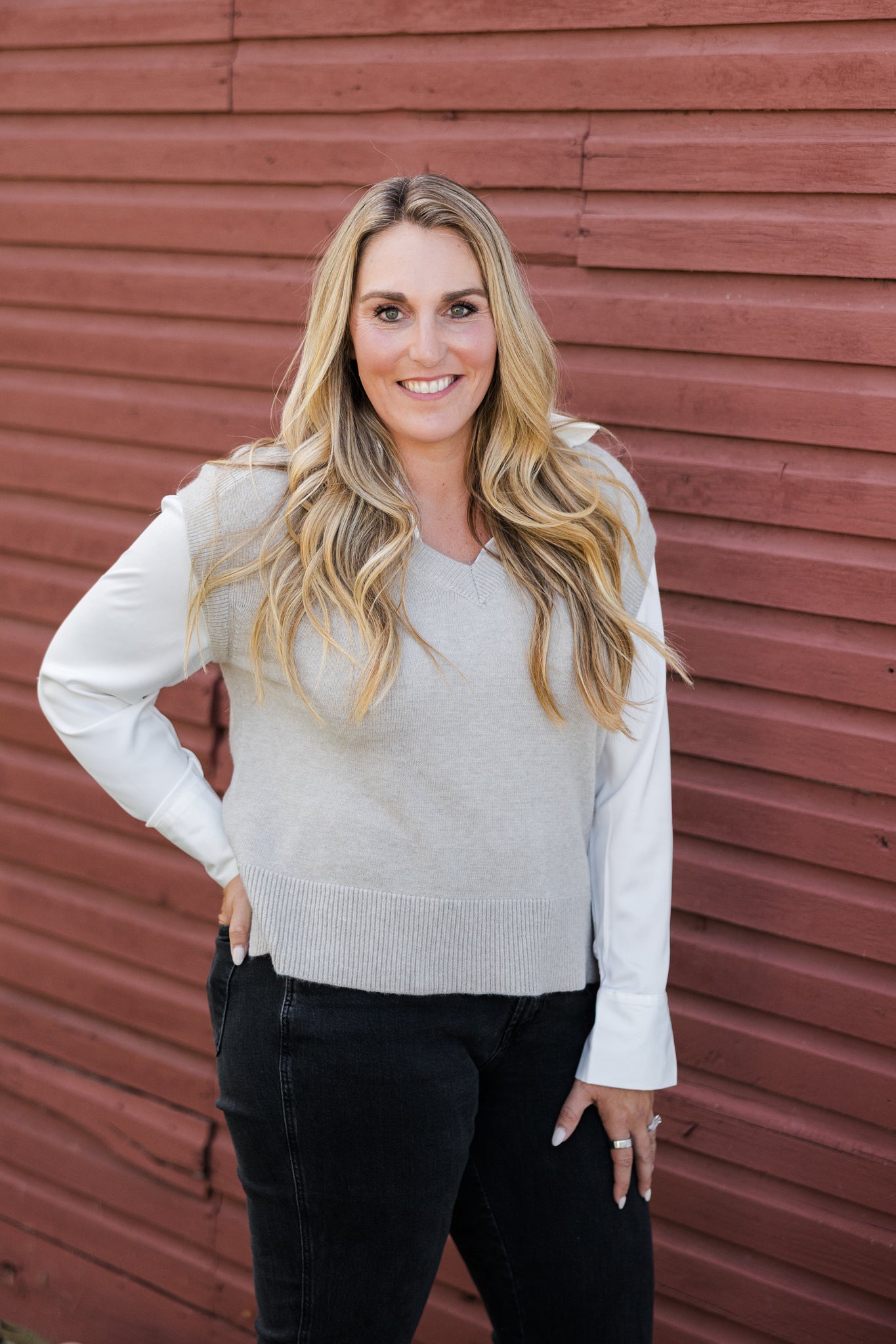 Andrea Cap Sleeve Sweater Top
