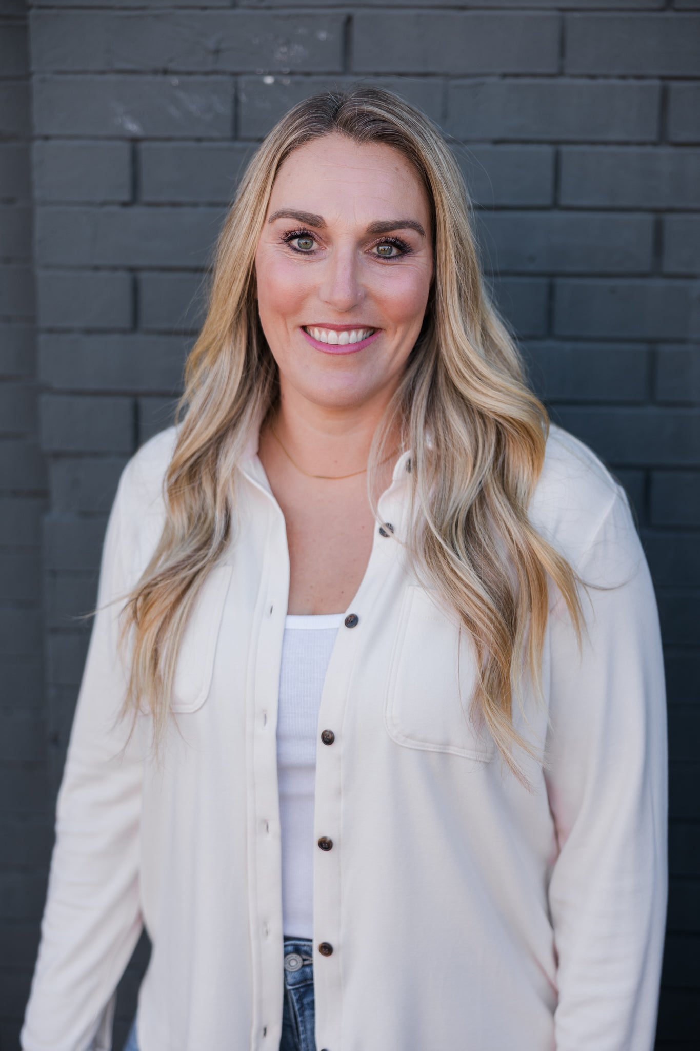 Elaina Button Down Top