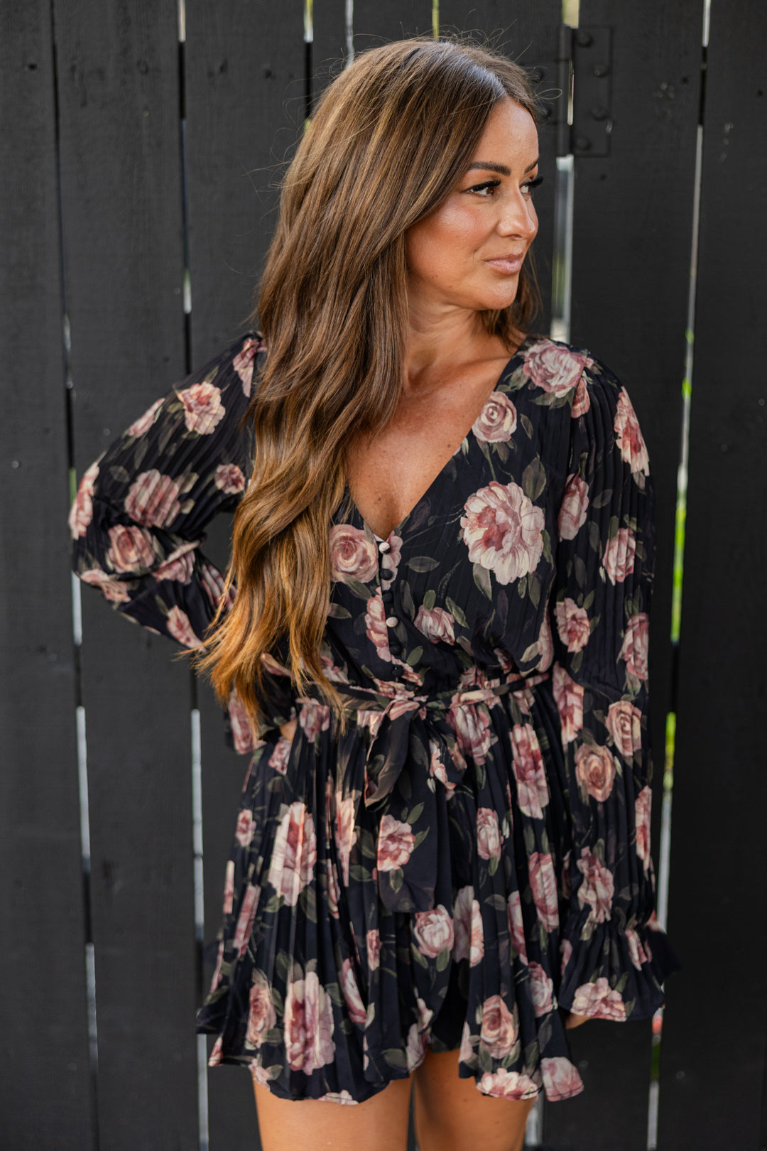 Take Me Out Floral Romper
