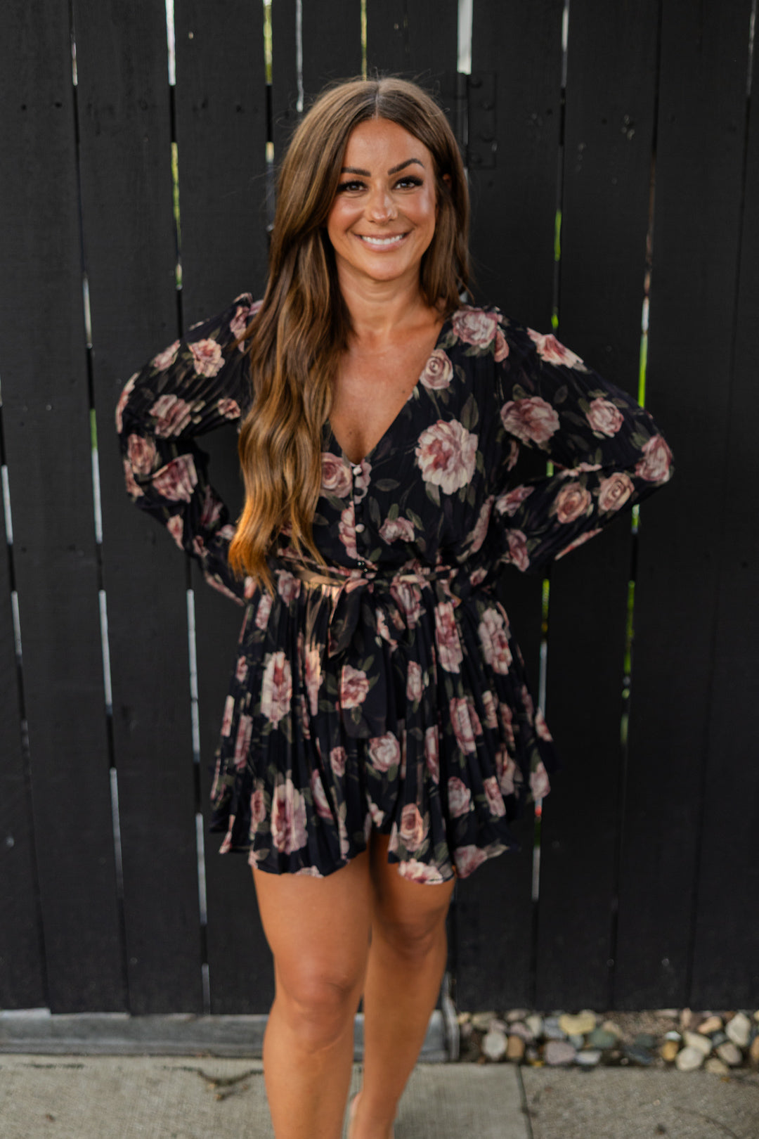 Take Me Out Floral Romper
