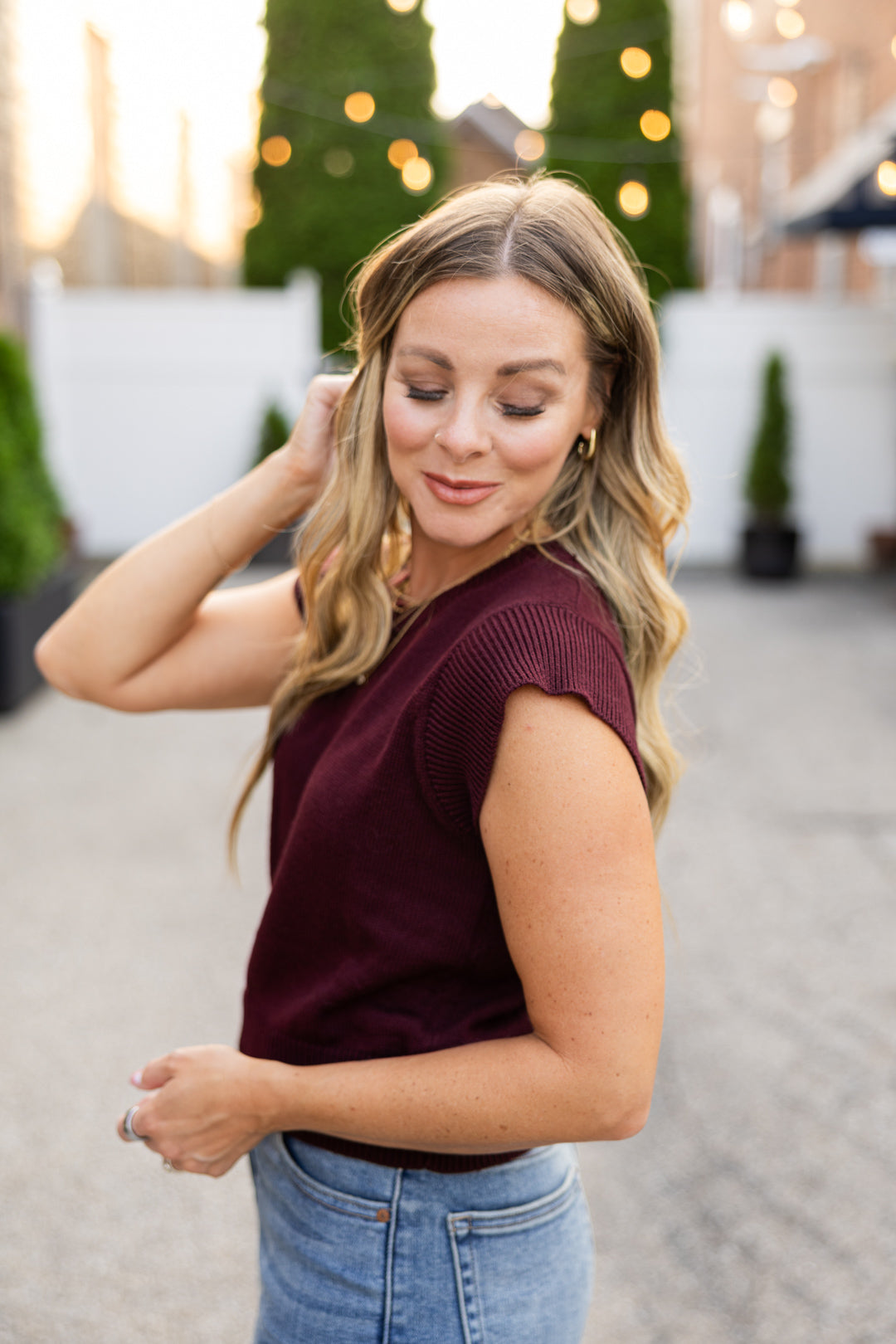 Amelia Cap Sleeve Top