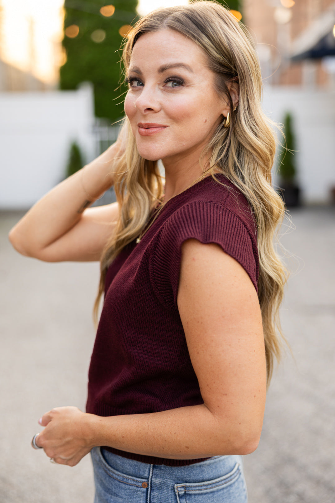 Amelia Cap Sleeve Top