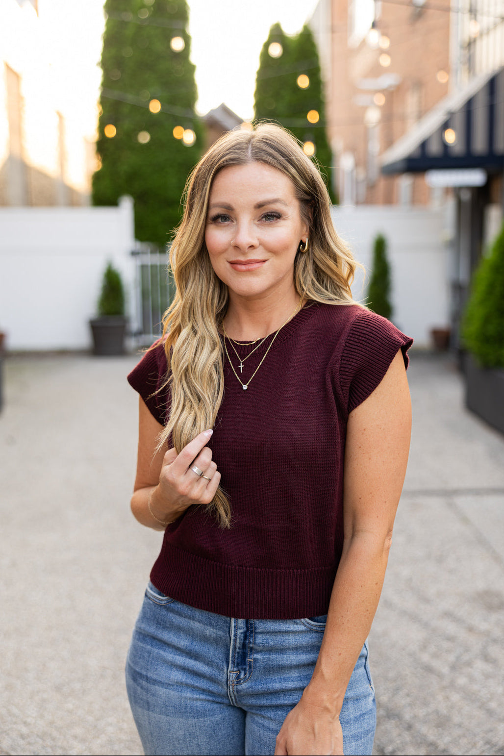Amelia Cap Sleeve Top