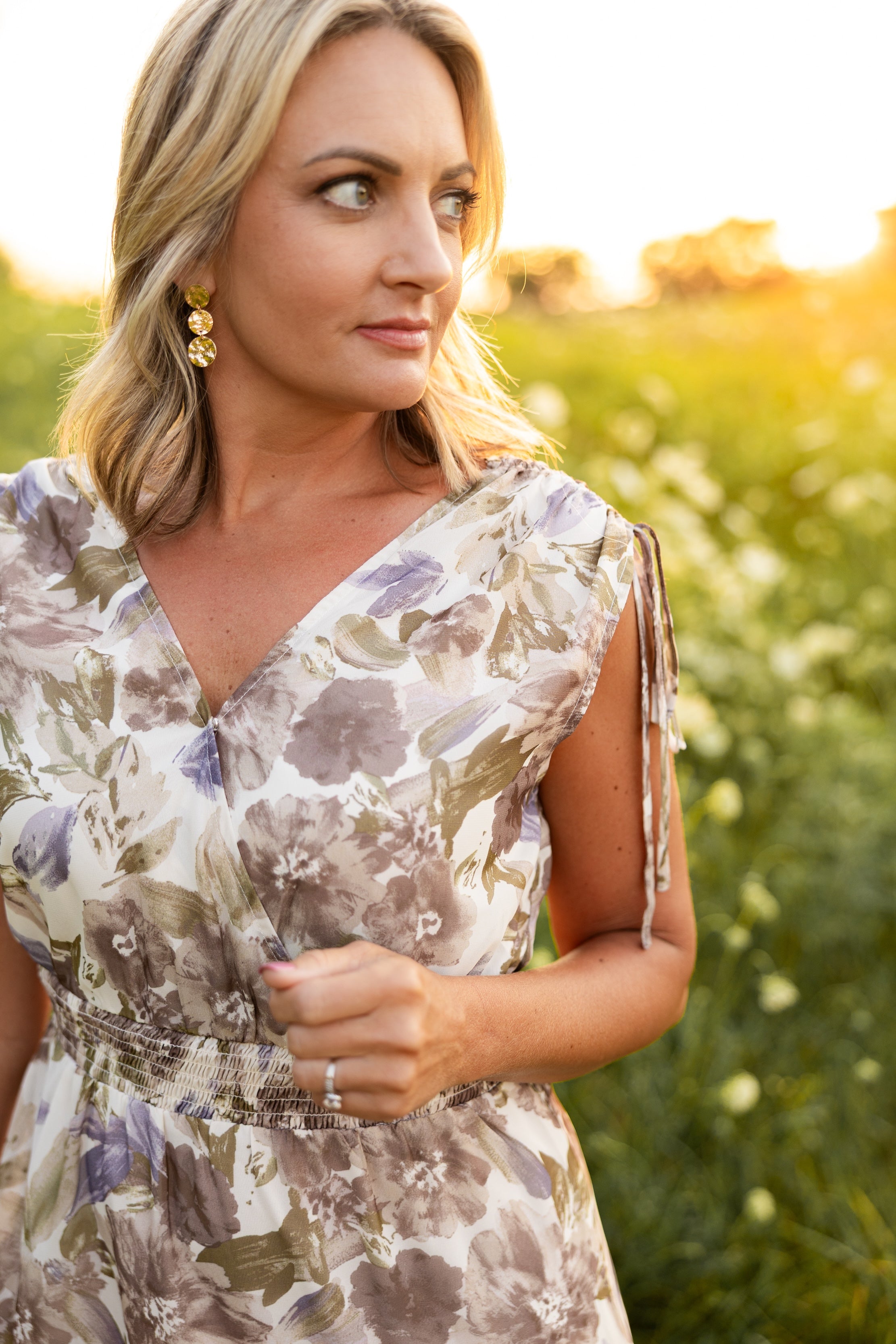 Golden Hour Cascading Dress