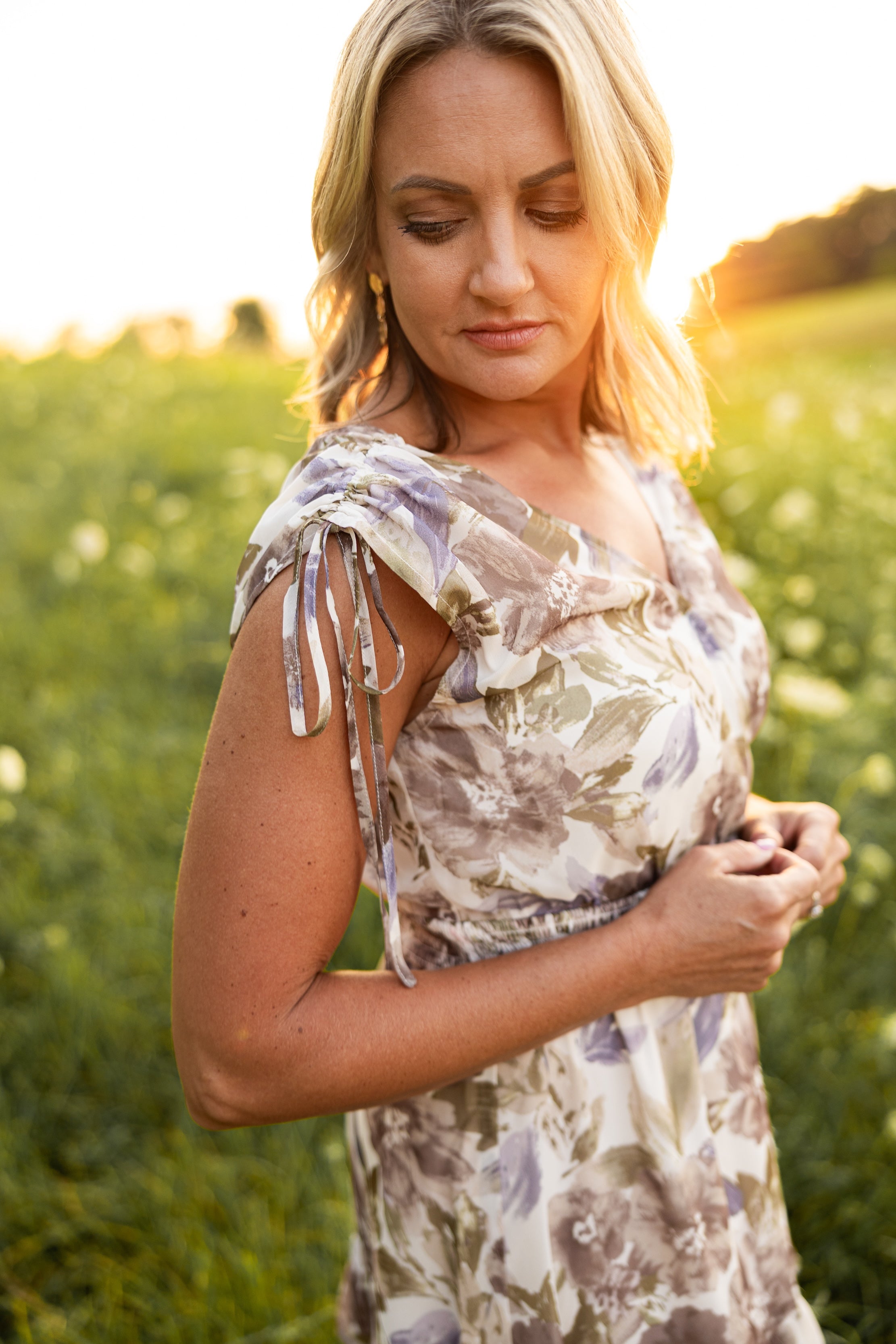 Golden Hour Cascading Dress
