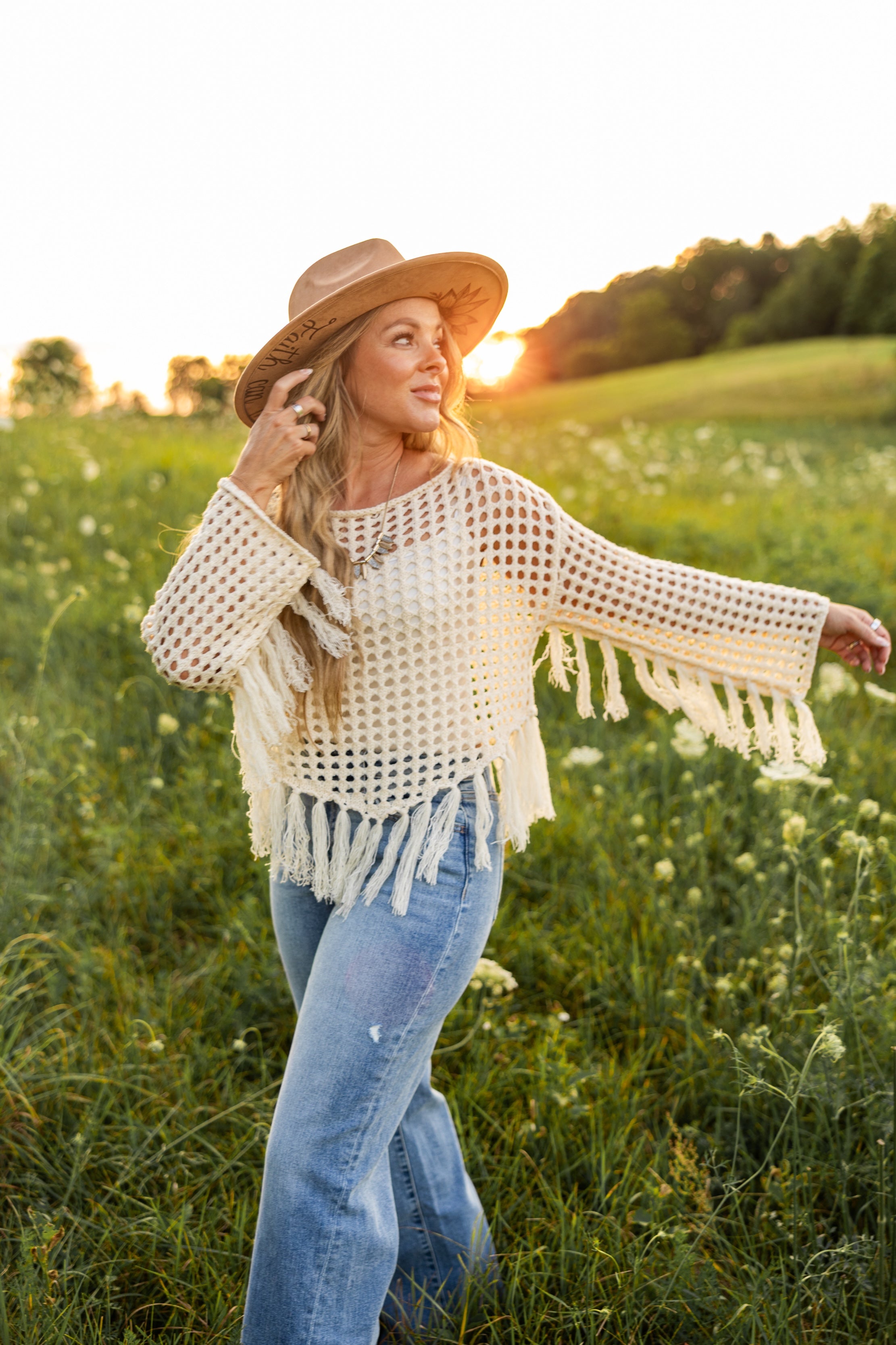 Prairie Crochet Sweater