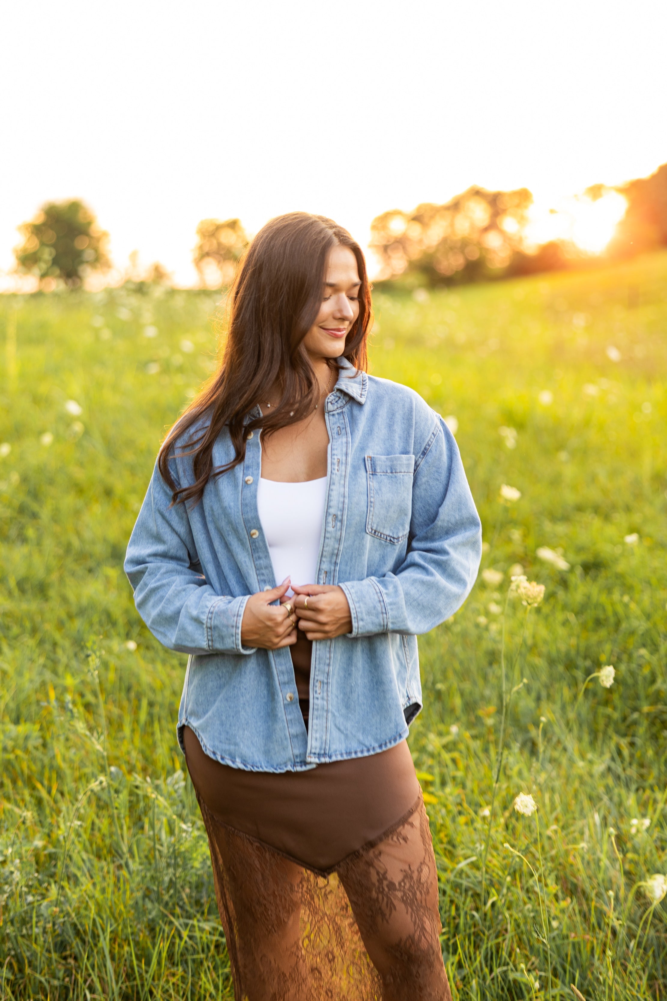 Mesa Oversized Denim Button Down