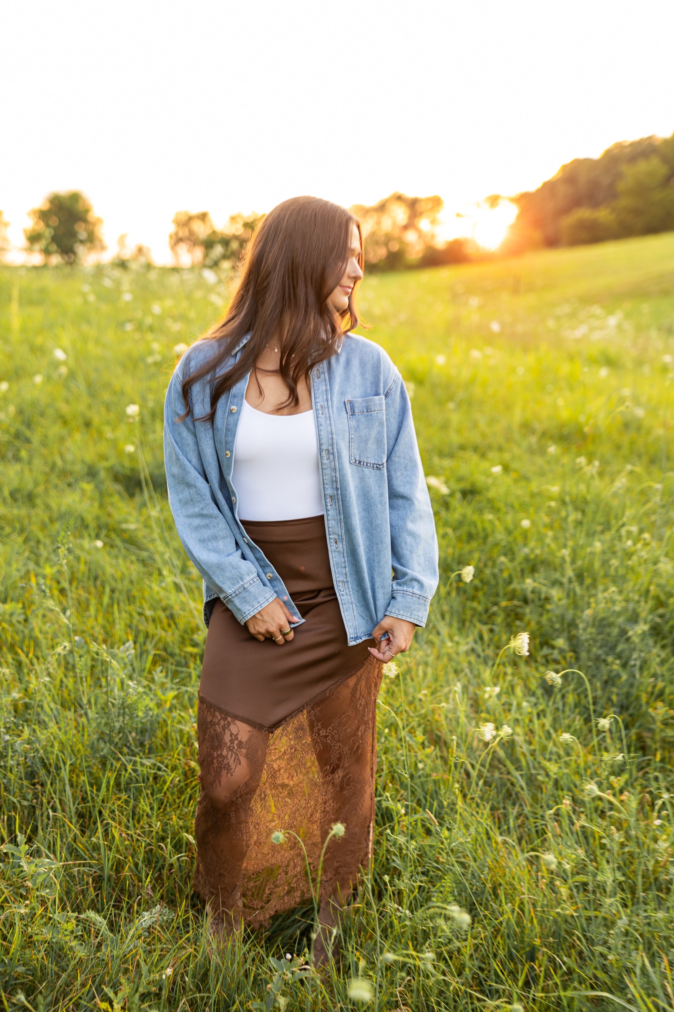 Mesa Oversized Denim Button Down