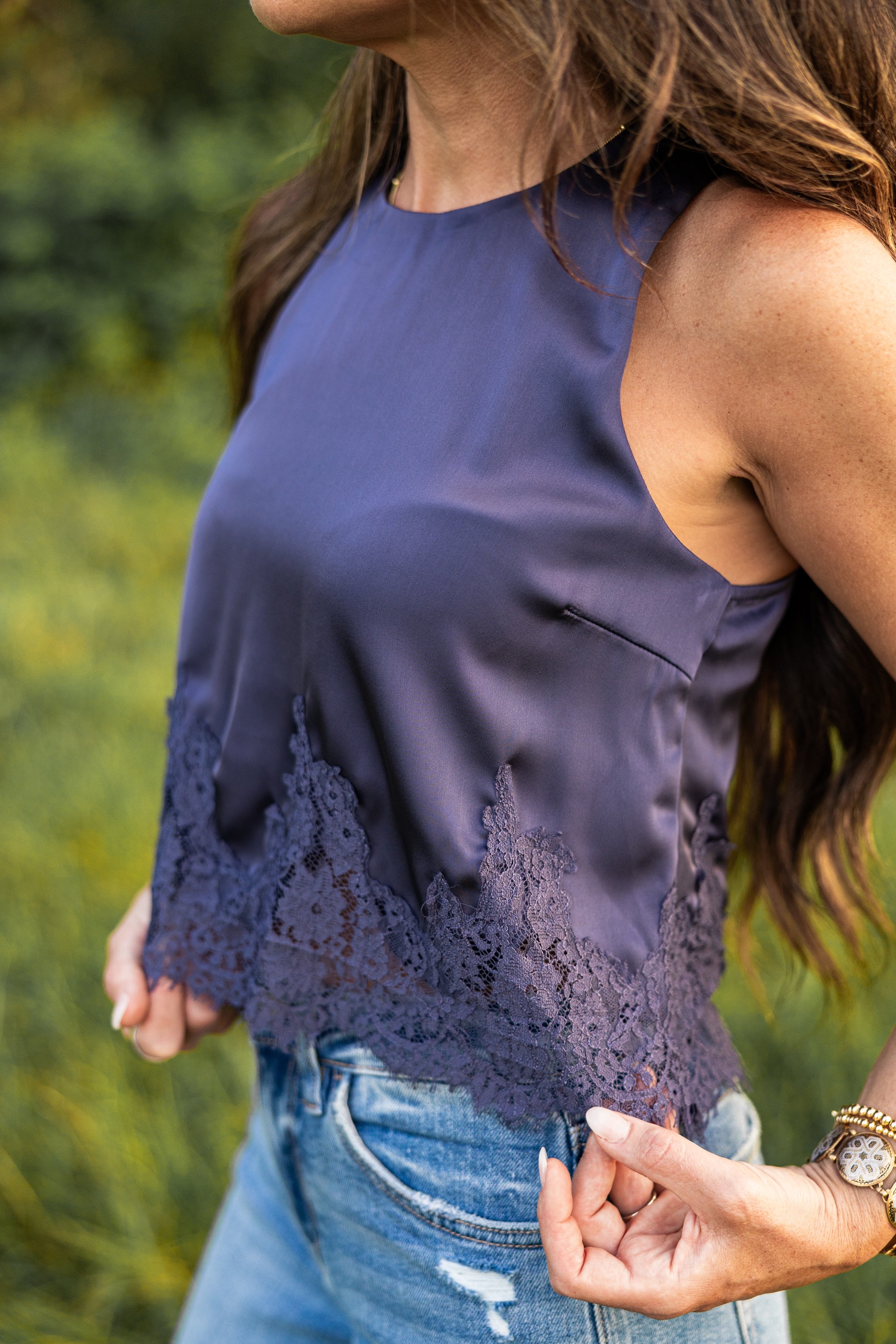 Midnight Lace Tank