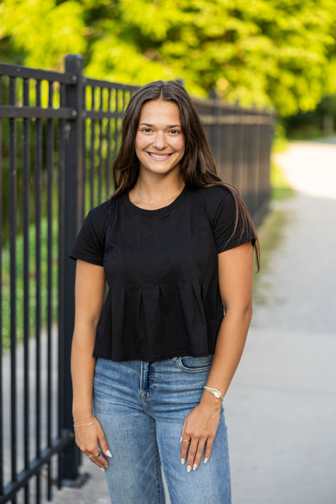 Meadow Pleated Tee