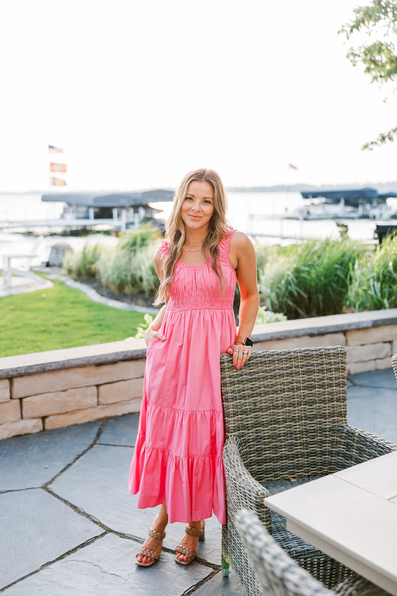 Candice Scoop Neck Midi Dress