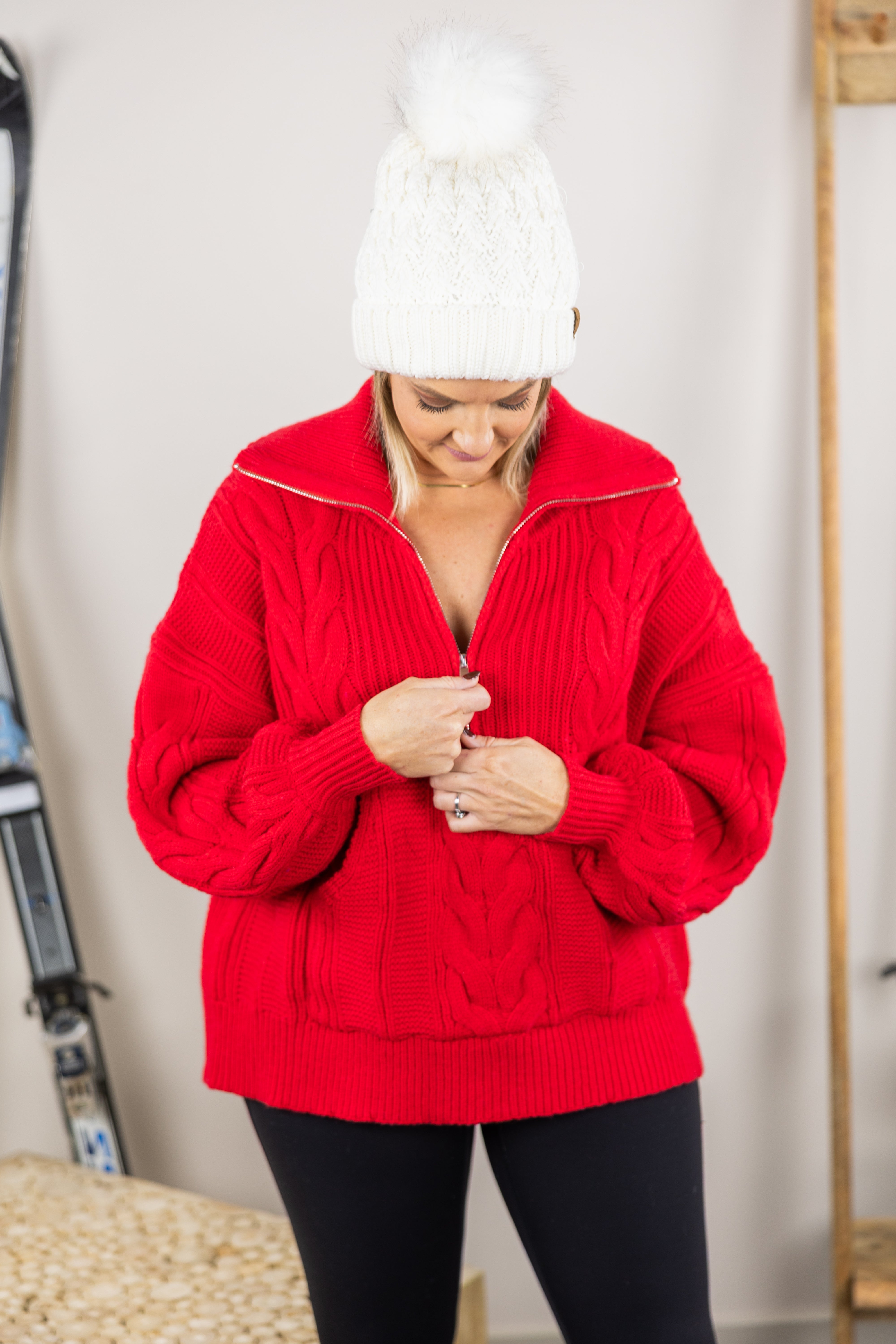 Aspen Half Zip Sweater