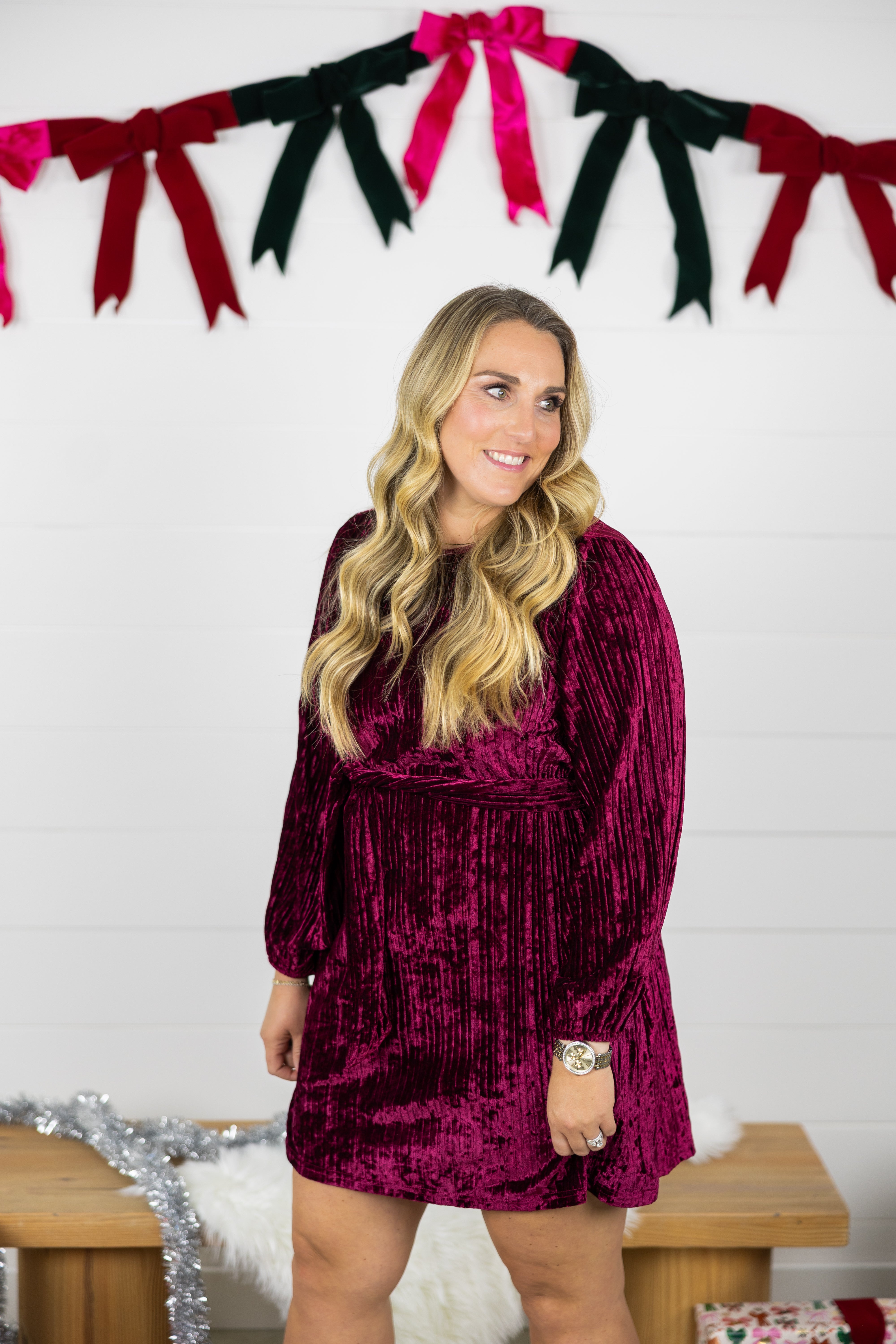 Wrap Me Up Velvet Dress