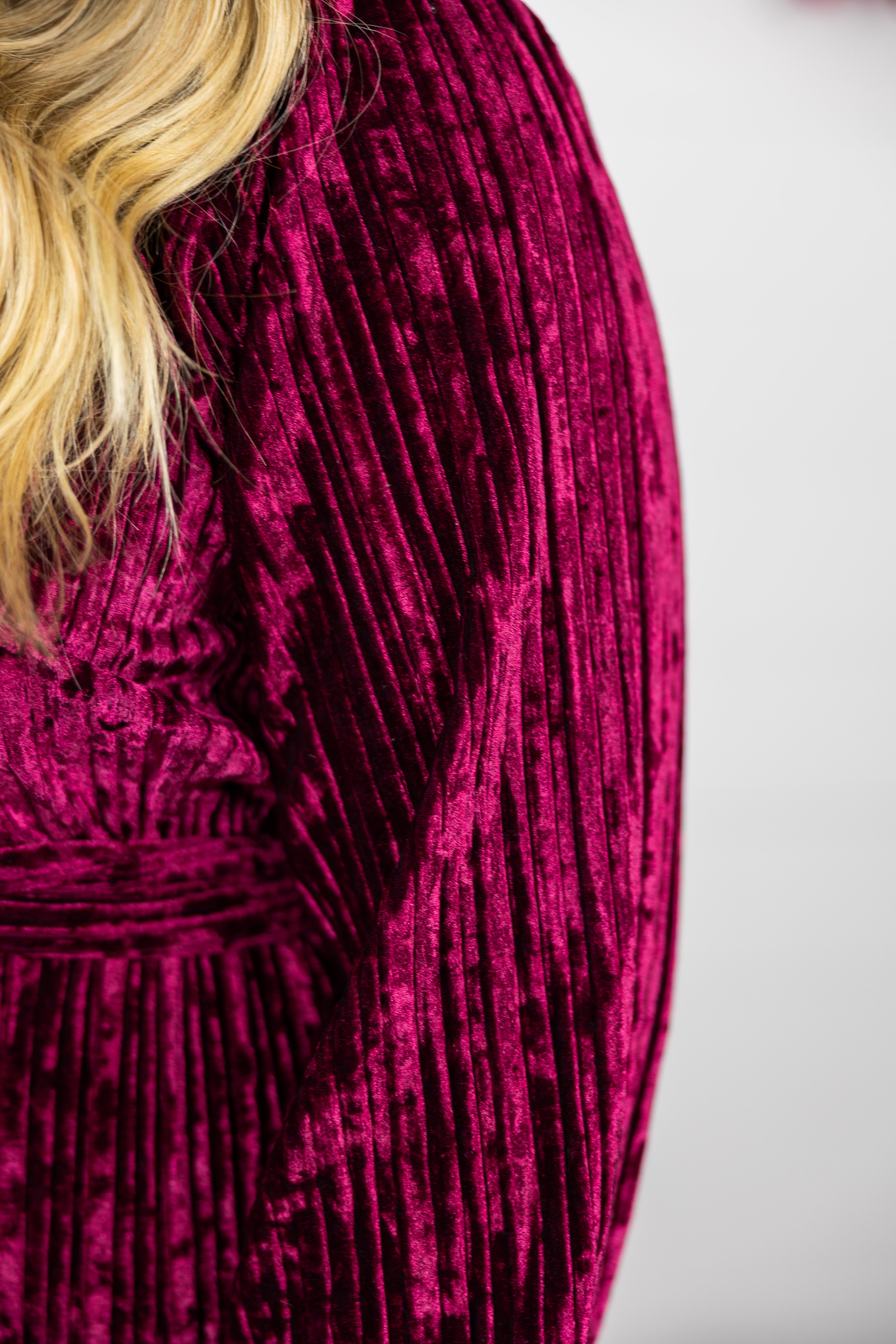 Wrap Me Up Velvet Dress