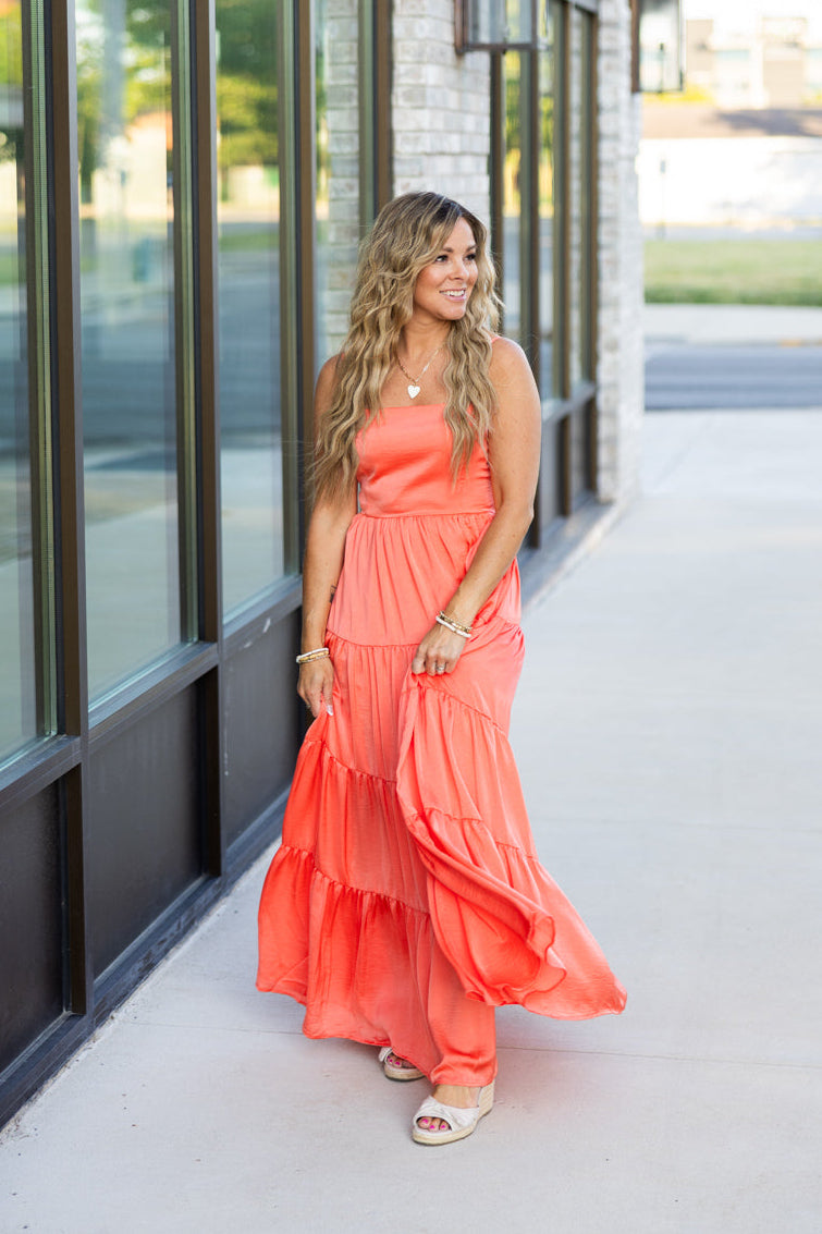 Alessi Satin Maxi Dress