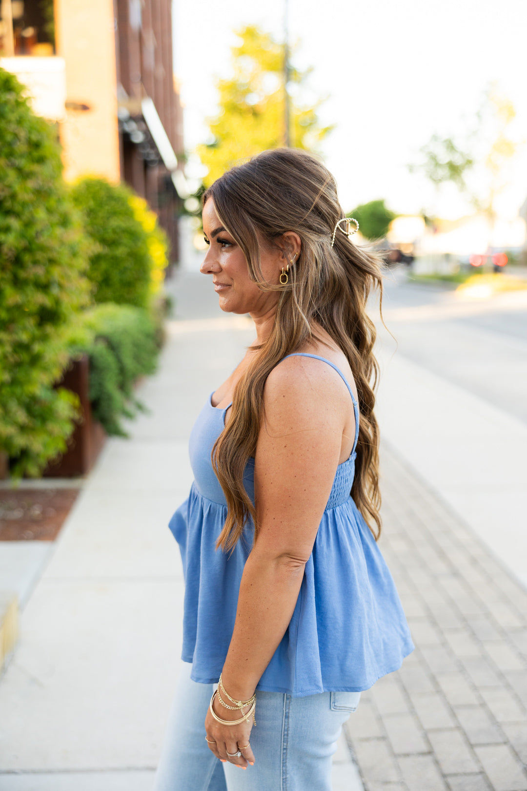 Nellie Peplum Tank
