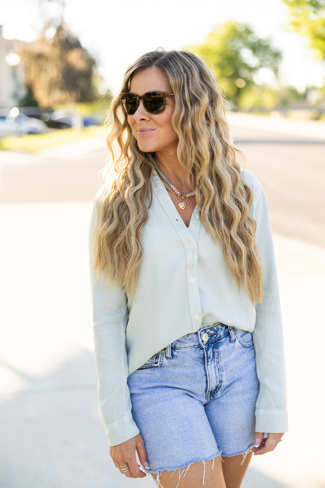 Presley Long Sleeve Button Up