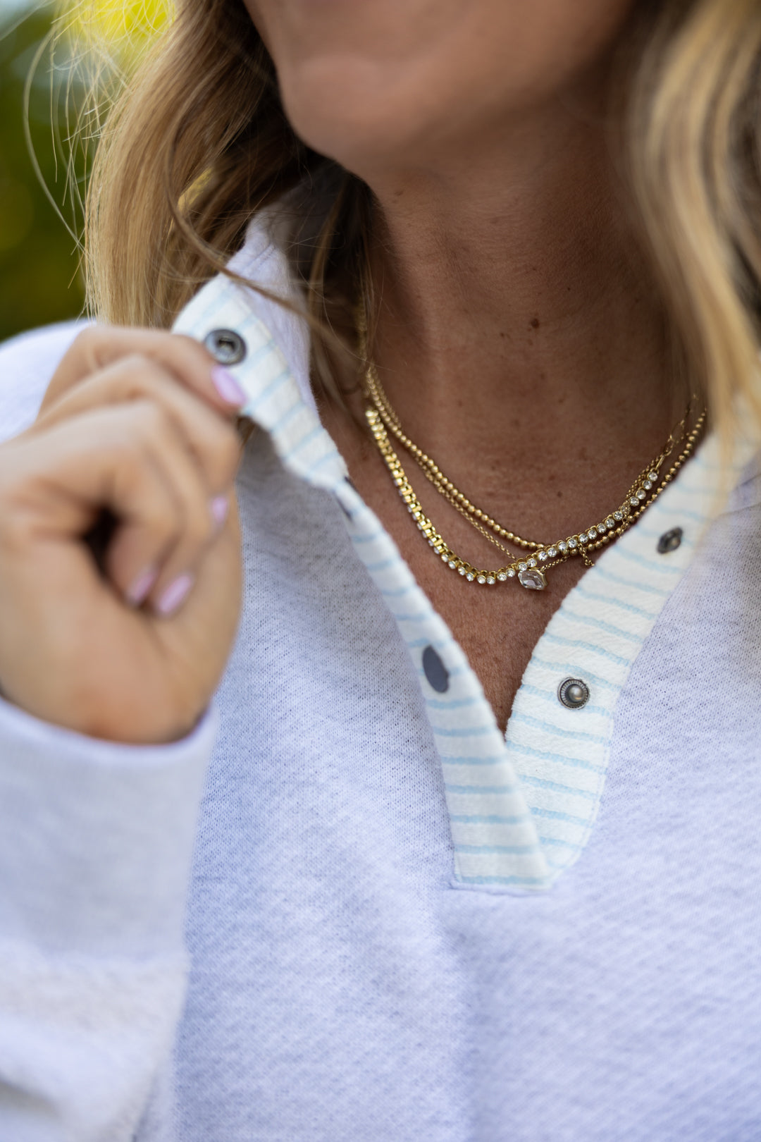 Beach Walk Quarter Snap Sweatshirt