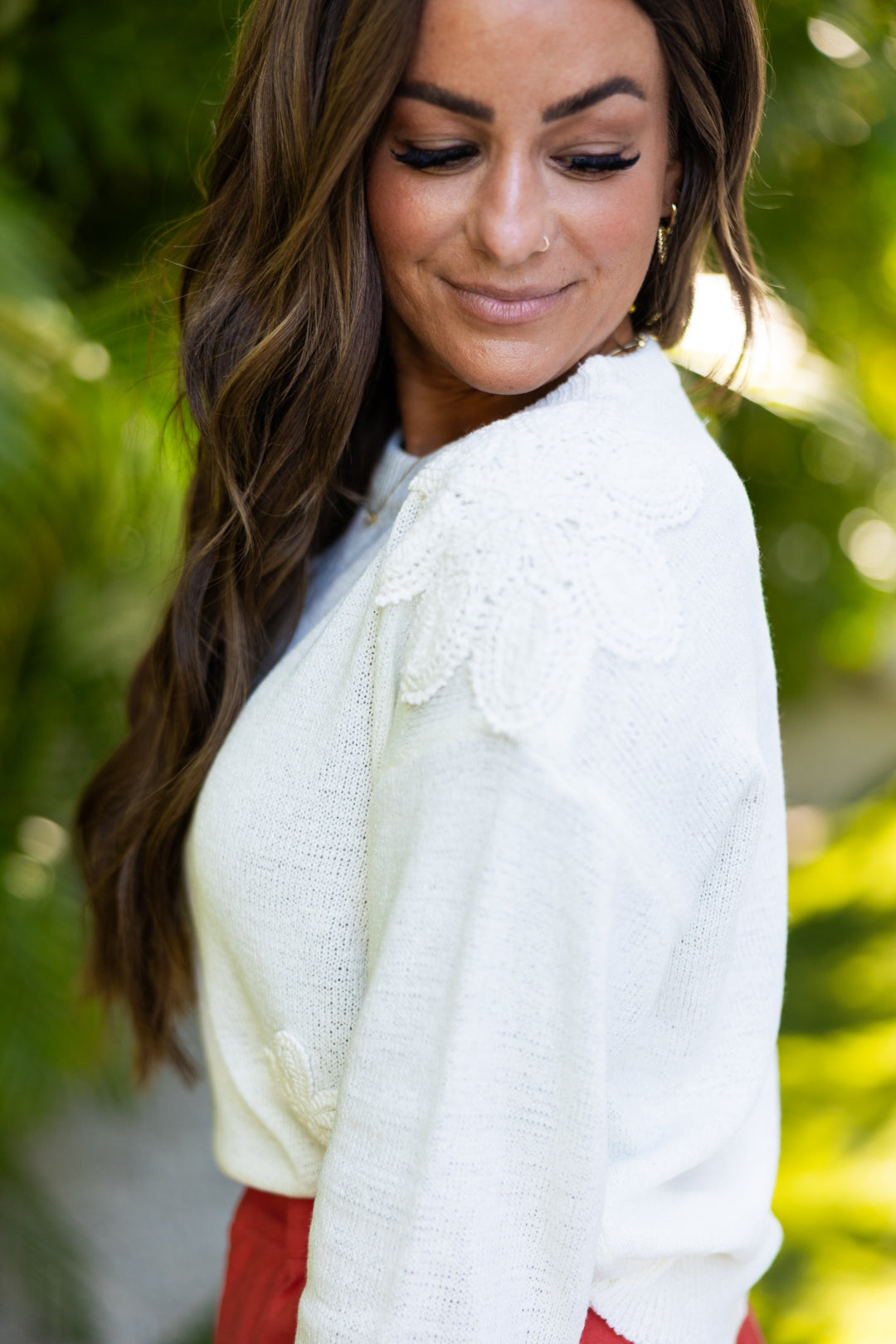 Spring Days Embroidered Sweater