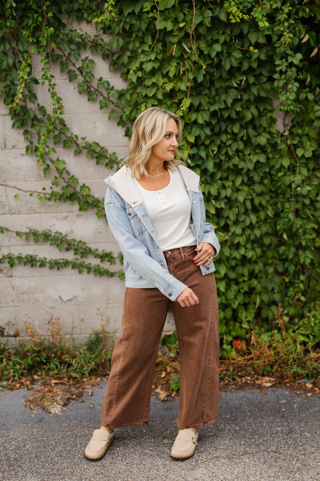 High Rise Twist Seam Barrel Jeans