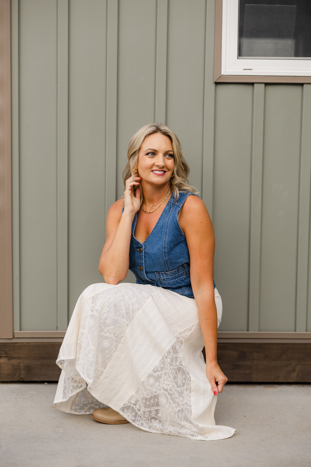 Wildflower Lace Midi Skirt