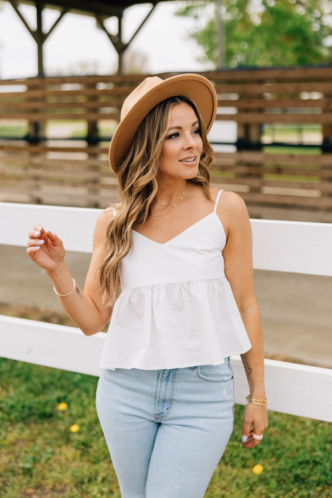 Hilton Peplum Top