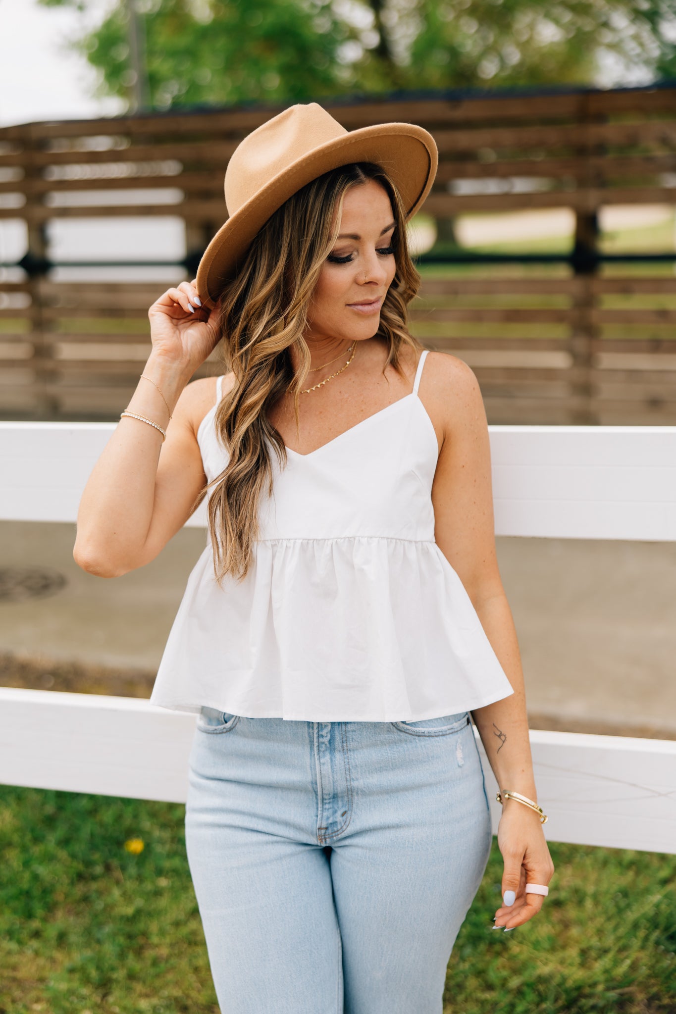 Hilton Peplum Top