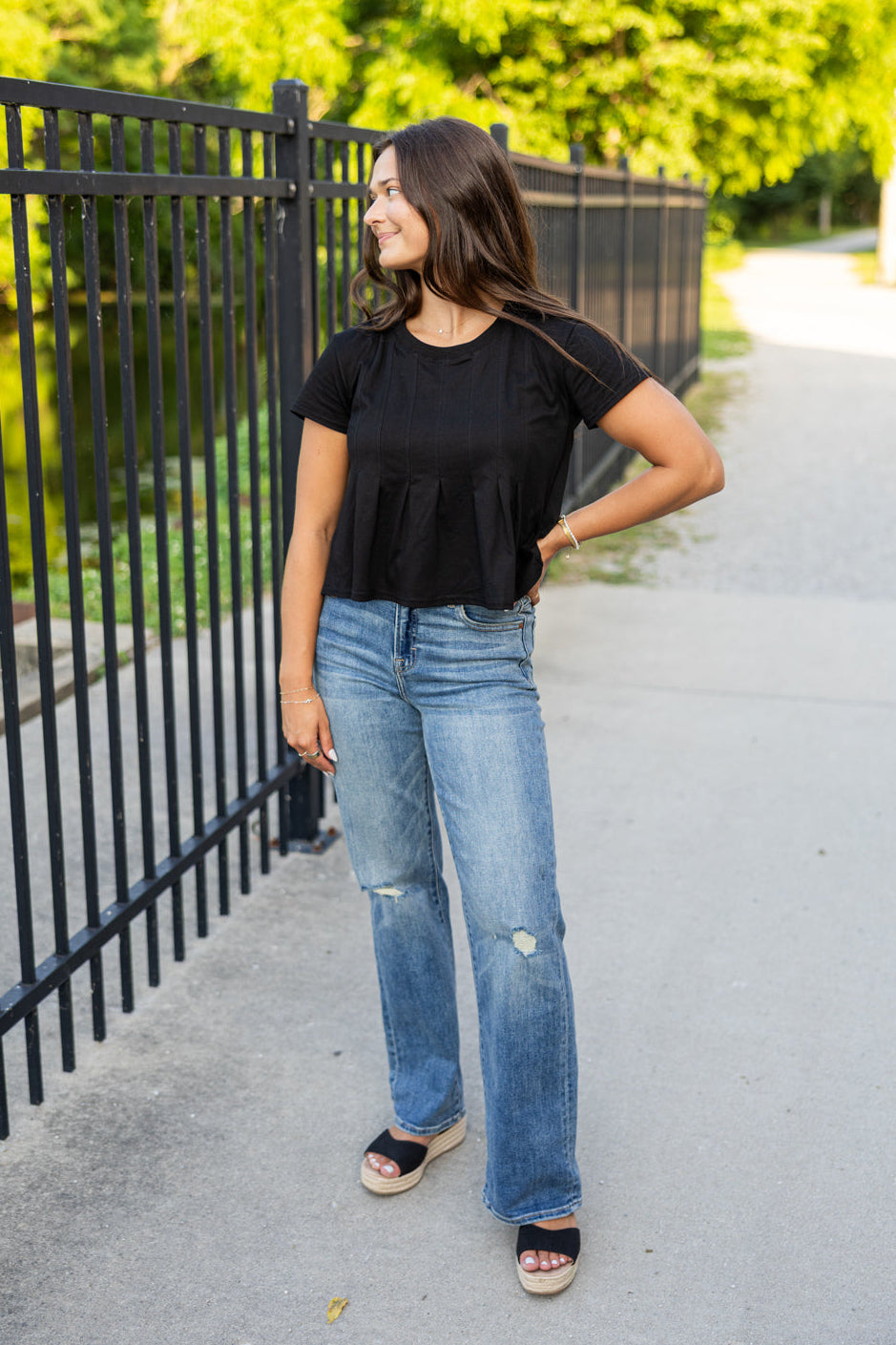 Hidden Ella Classic [Double Cuff] Straight Jean