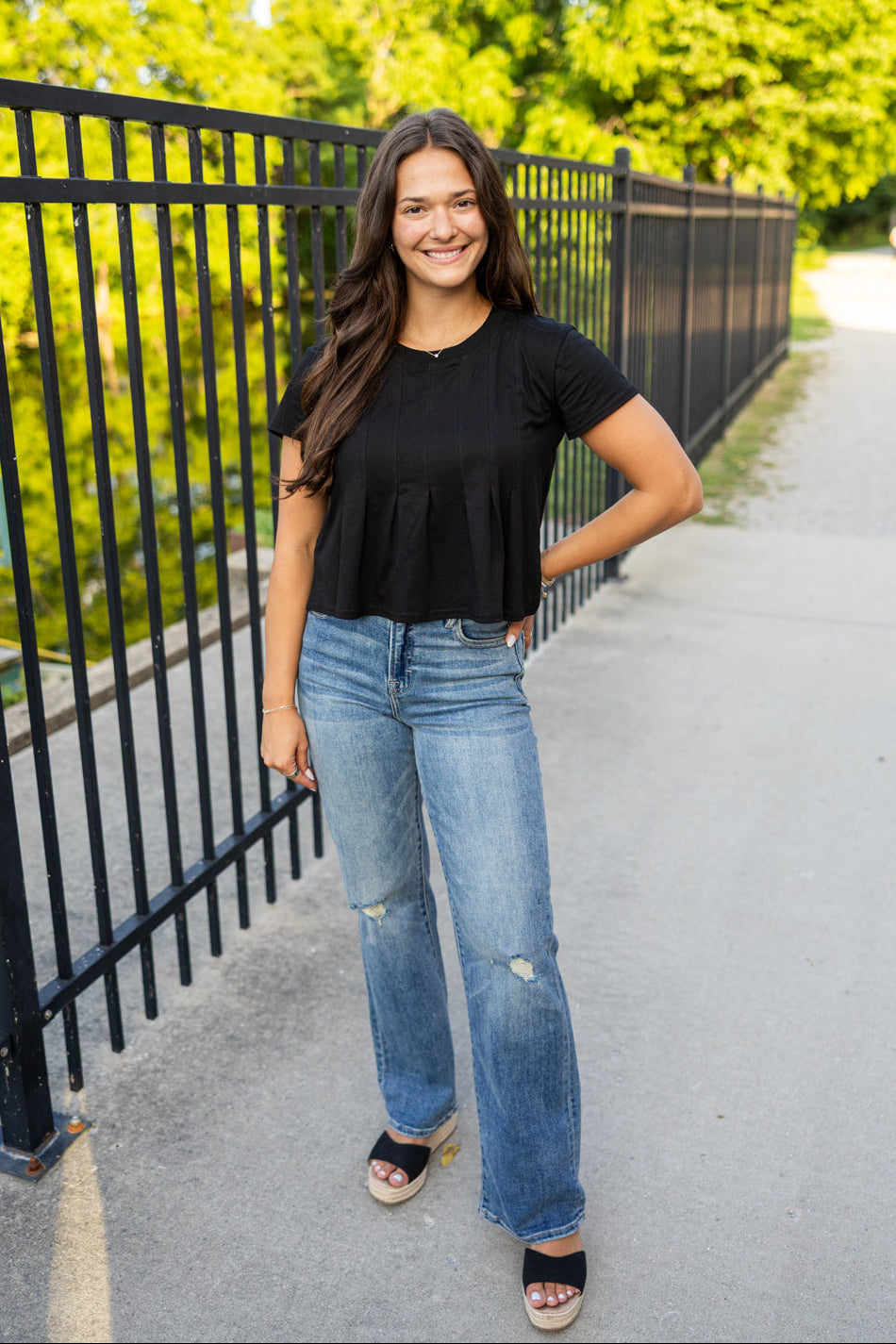 Hidden Ella Classic [Double Cuff] Straight Jean