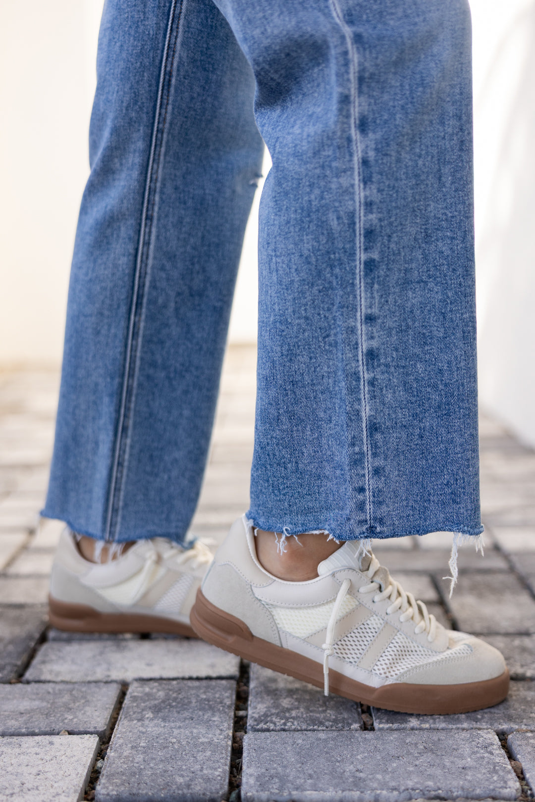 Flying Monkey High Rise Ankle Straight - Blue Snow