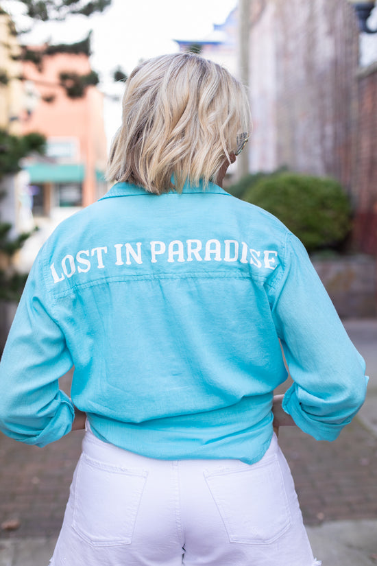 Lost in Paradise Button Up Shirt
