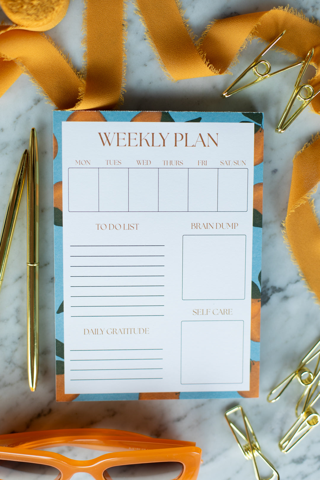 Life + Style Notepad: Orange Grove